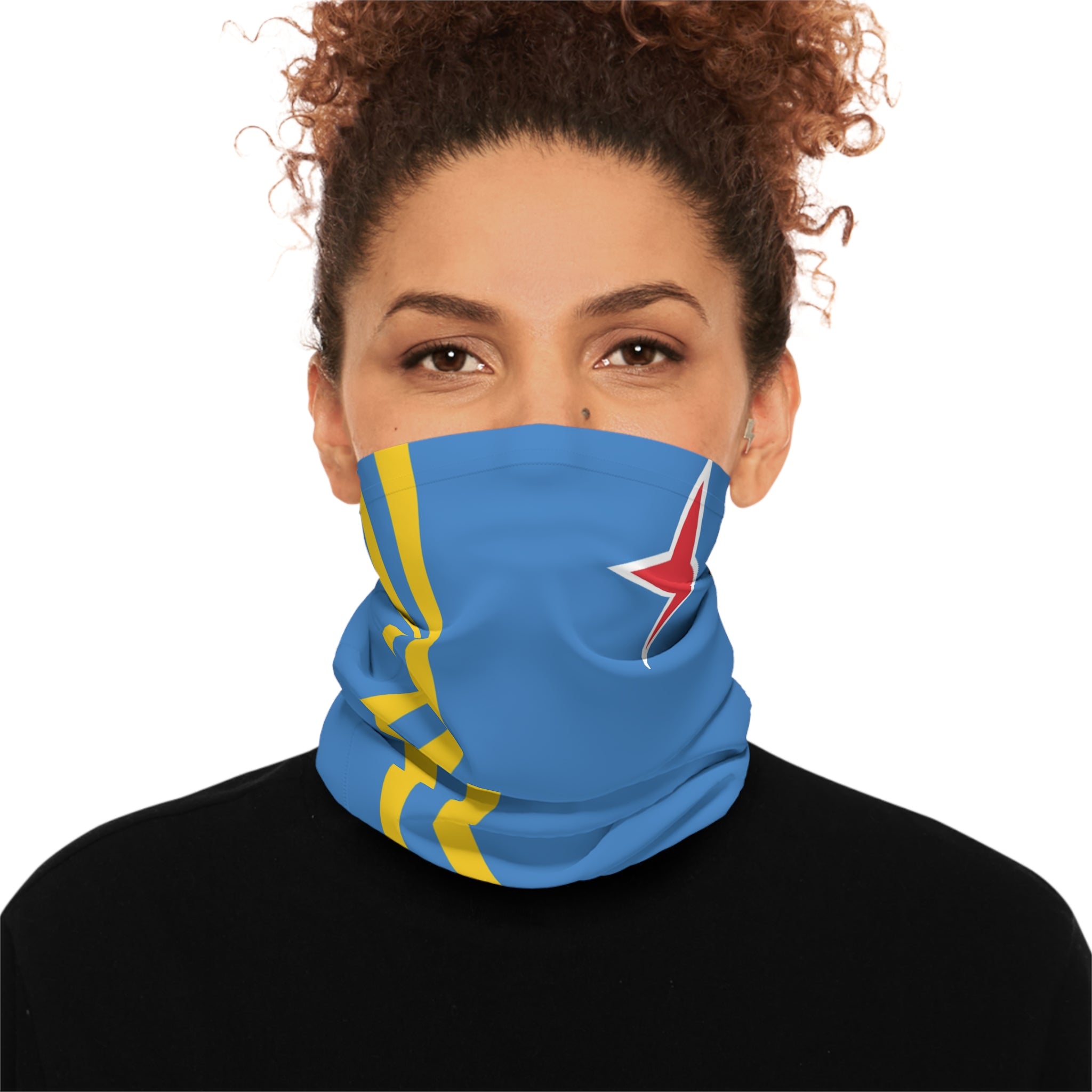 High Quality Aruba Flag Lightweight Neck Gaiter-Fete Massive