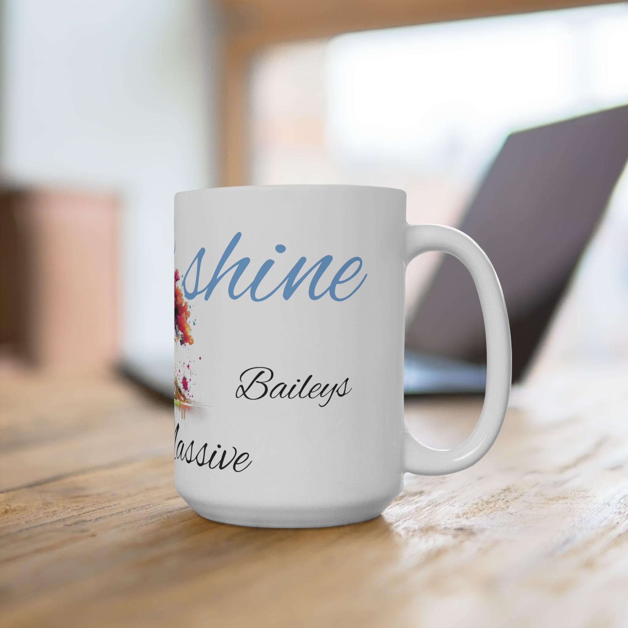 Rise and shine blue - Fete Massive Coffee Mug 15oz-Fete Massive