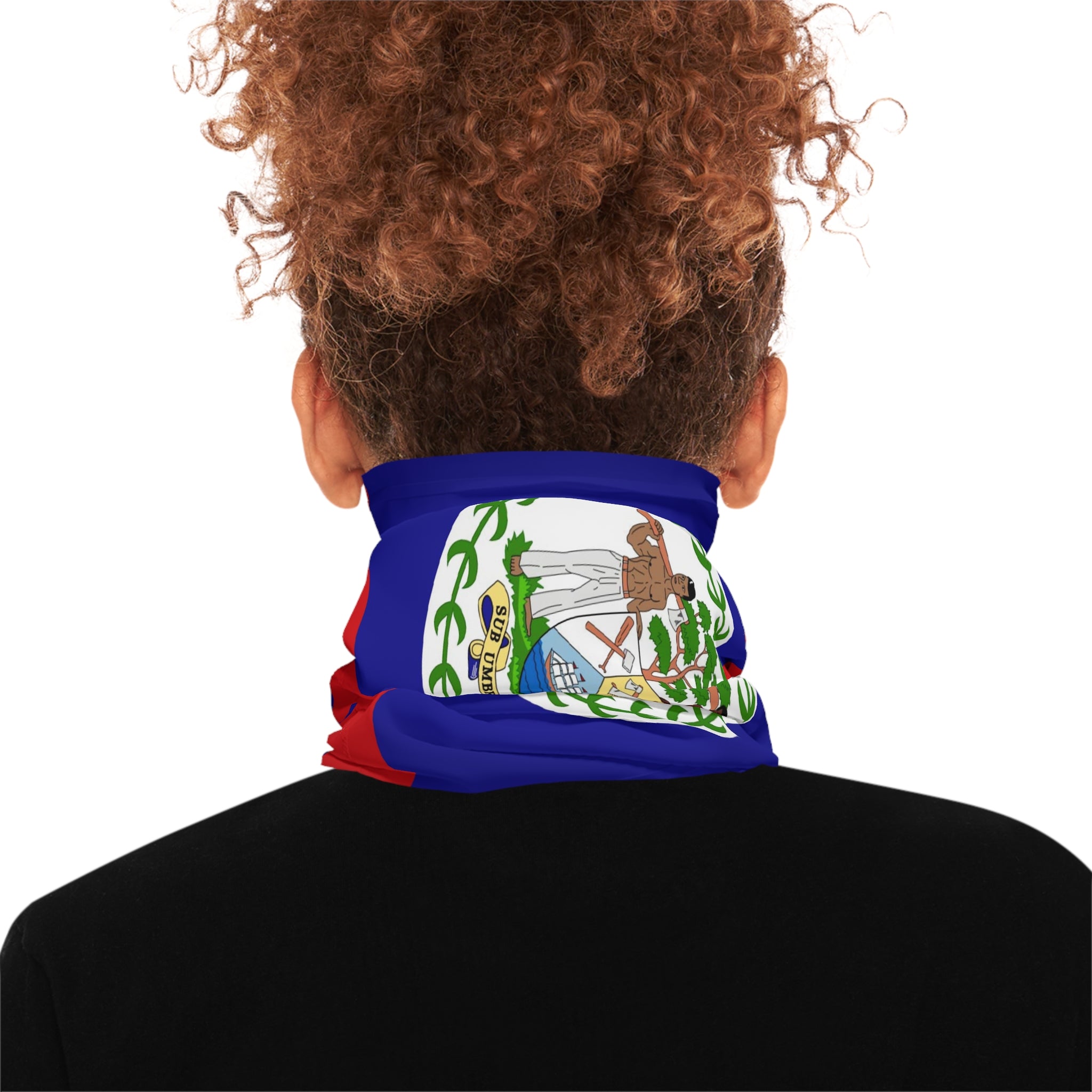 High Quality Belize Flag Lightweight Neck Gaiter-Fete Massive