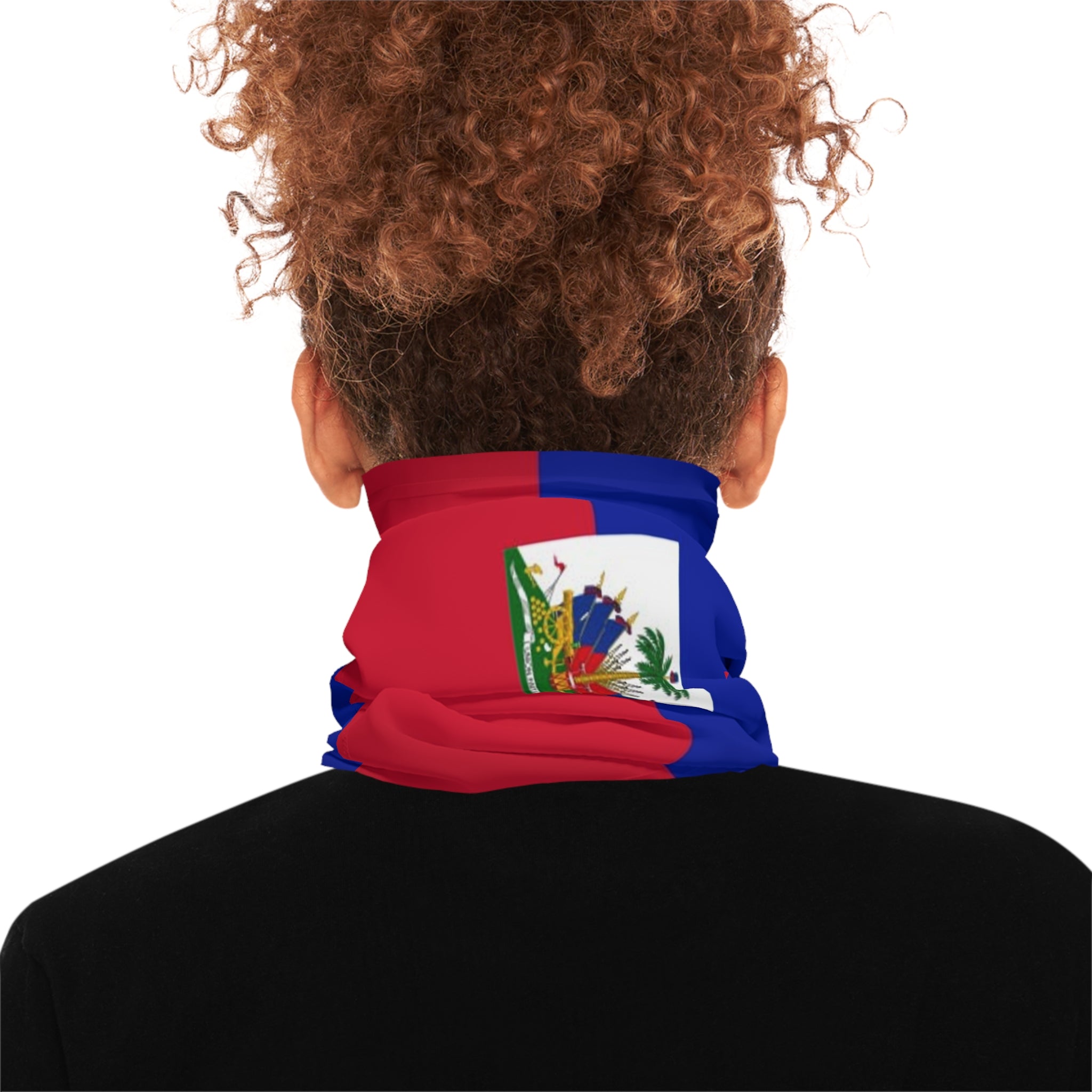 High Quality Haiti Flag Lightweight Neck Gaiter-Fete Massive