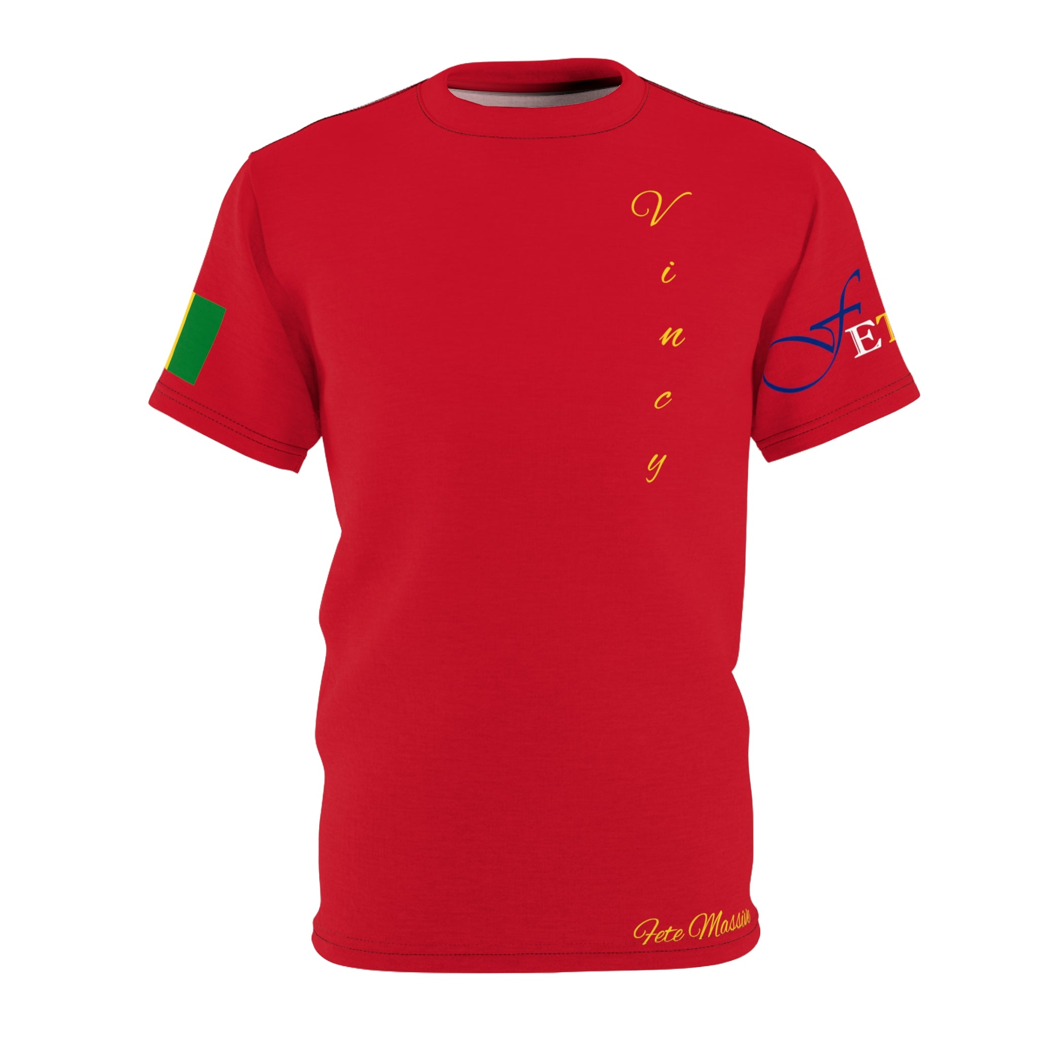 Land Of Soca Unisex Tee with Saint Vincent Flag - Various Sizes & Colors Available-Fete Massive