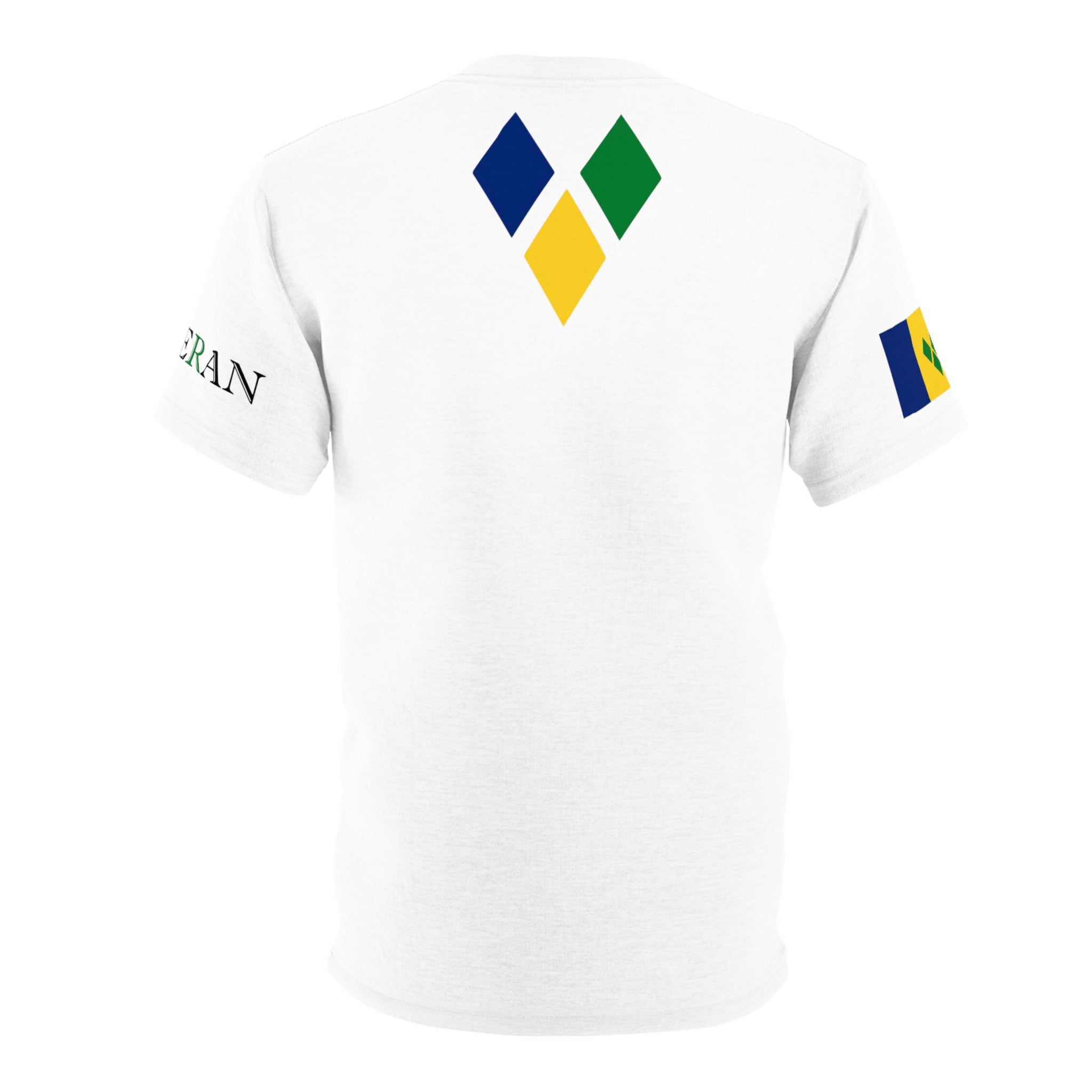 Feteran Unisex Tee W Saint Vincent Flag-Fete Massive