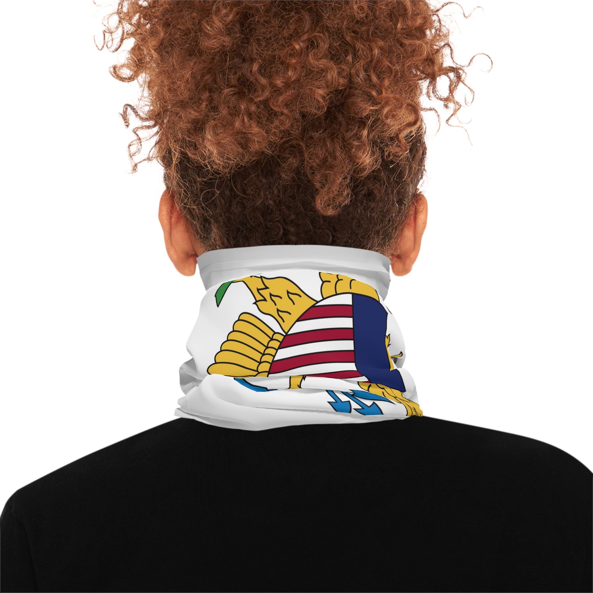 High Quality U.S. Virgin Islands Flag Lightweight Neck Gaiter-Fete Massive