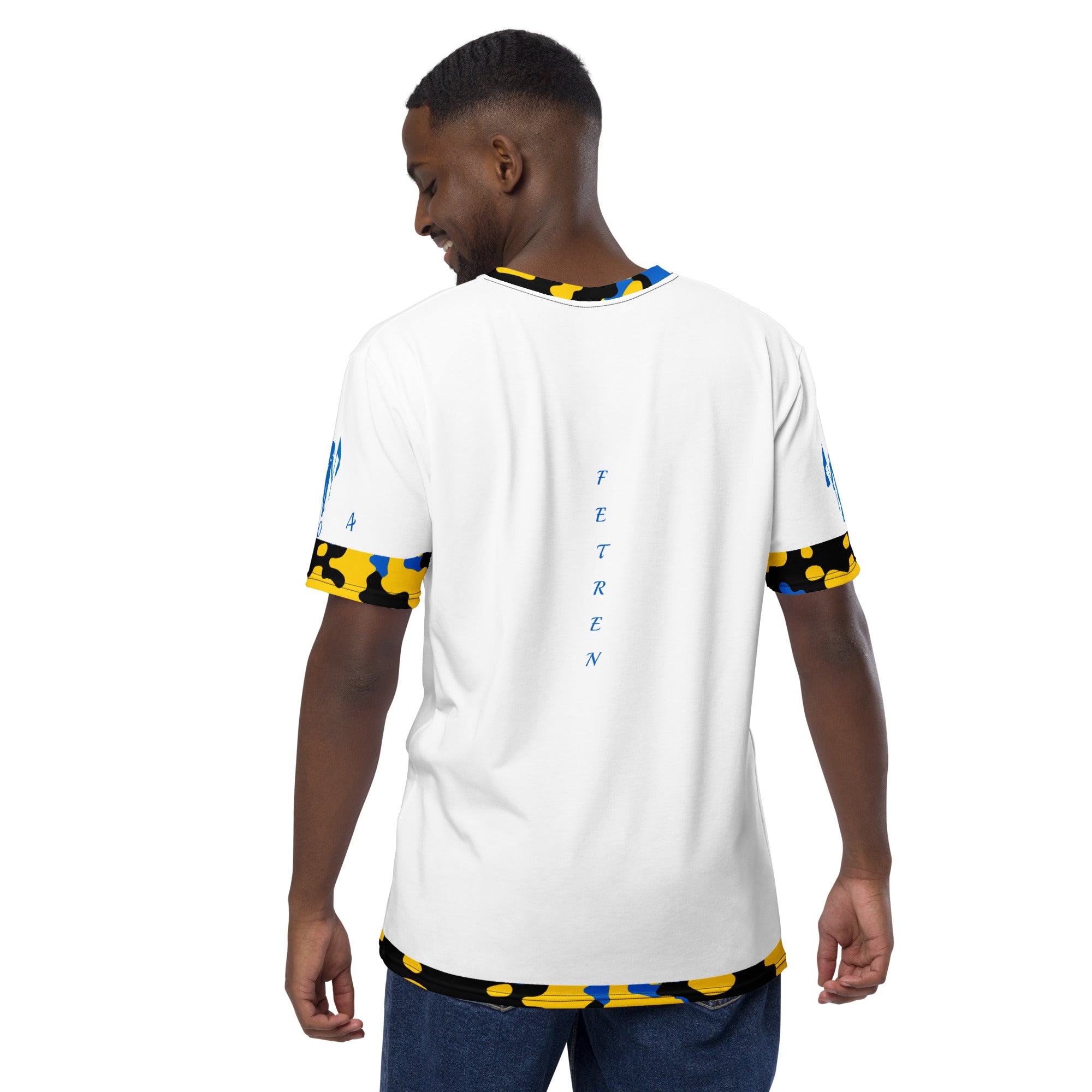St. Lucia CAMO Fetren Men's t-shirt (White)-Fete Massive