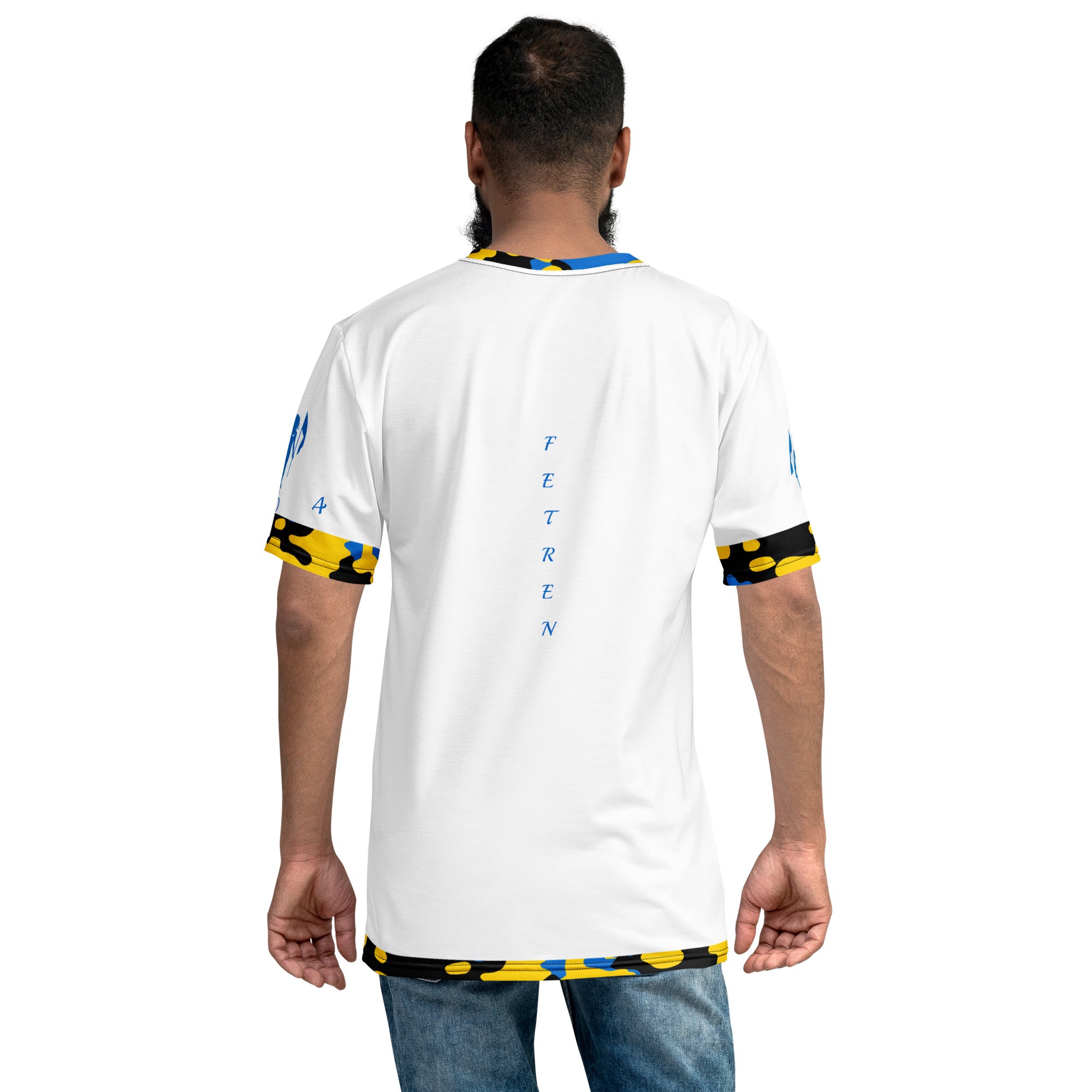 St. Lucia CAMO Fetren Men's t-shirt (White)-Fete Massive