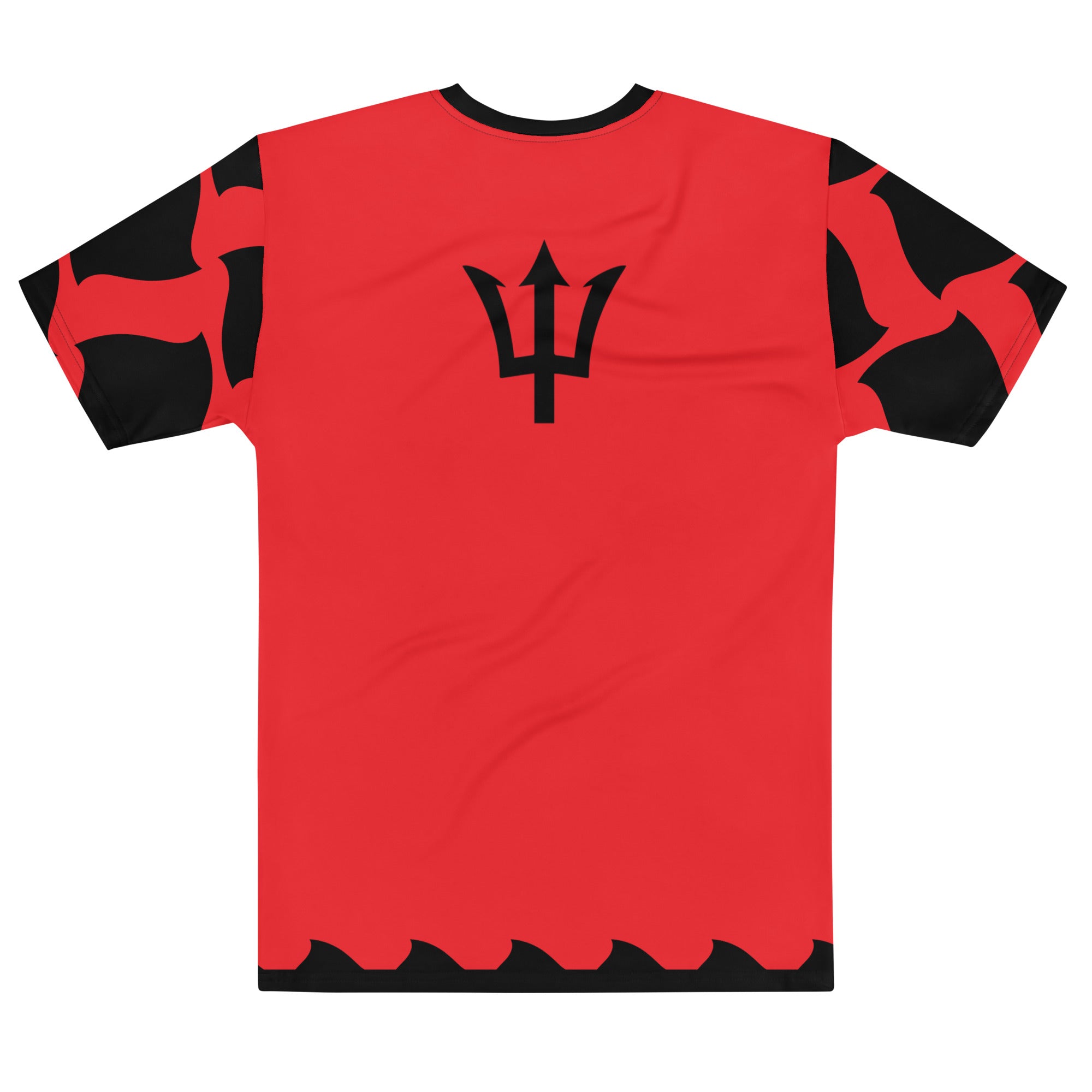 Barbados Men's t-shirt (Off script Red)-Fete Massive
