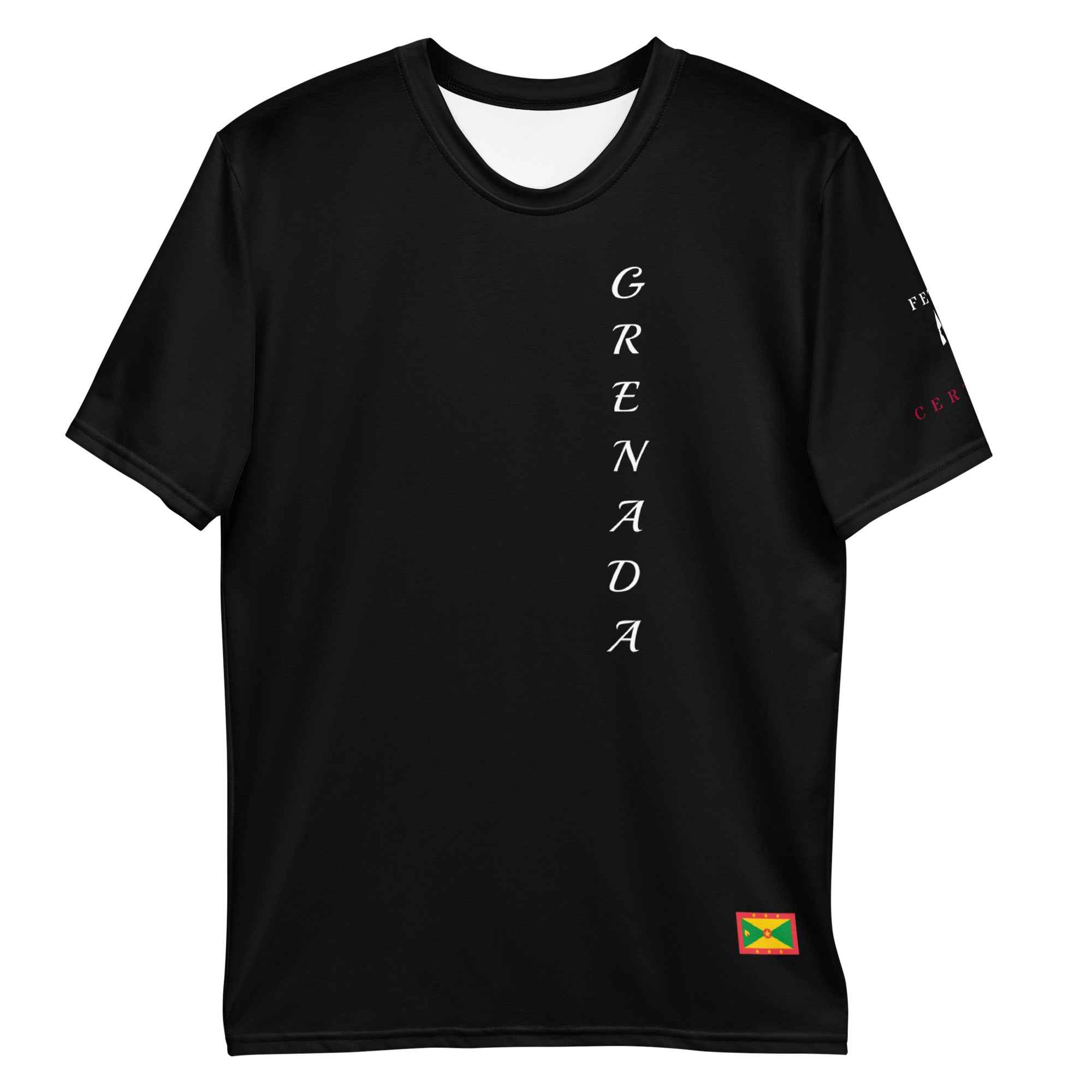 Grenada Men's t-shirt (Fetren Cert Sleeve)-Fete Massive