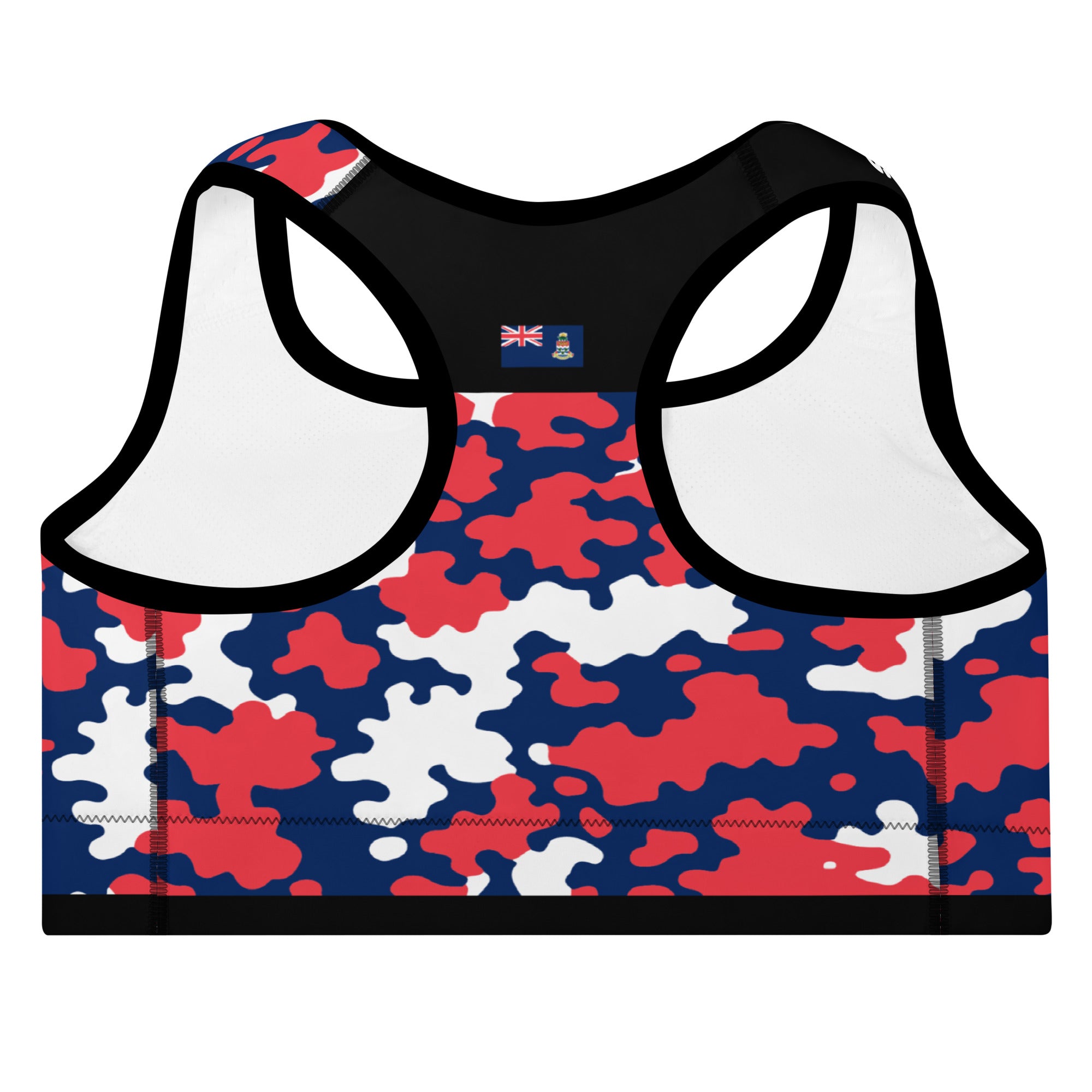 Cayman Islands CAMO Padded Sports Bra-Fete Massive