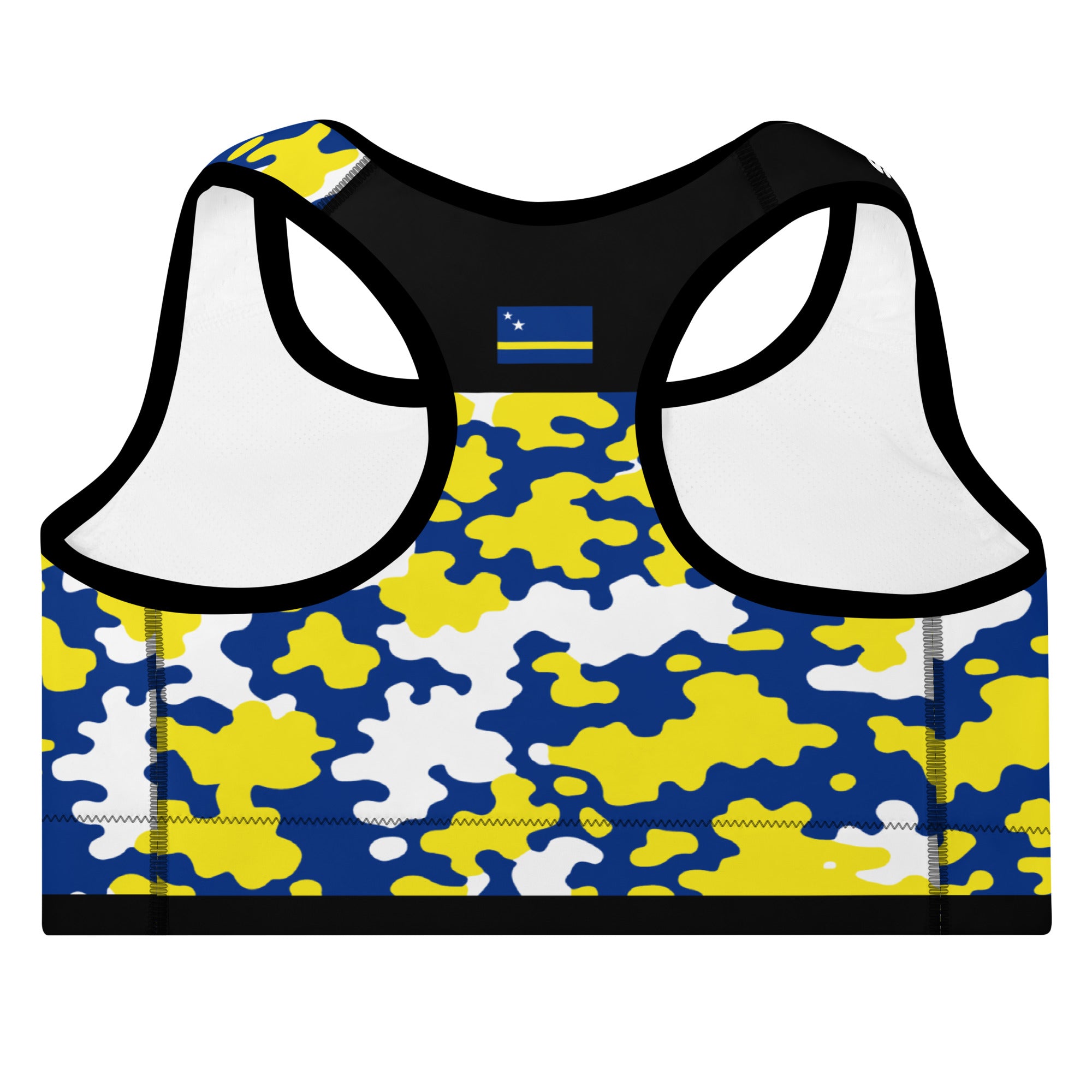 Curacao CAMO Padded Sports Bra-Fete Massive