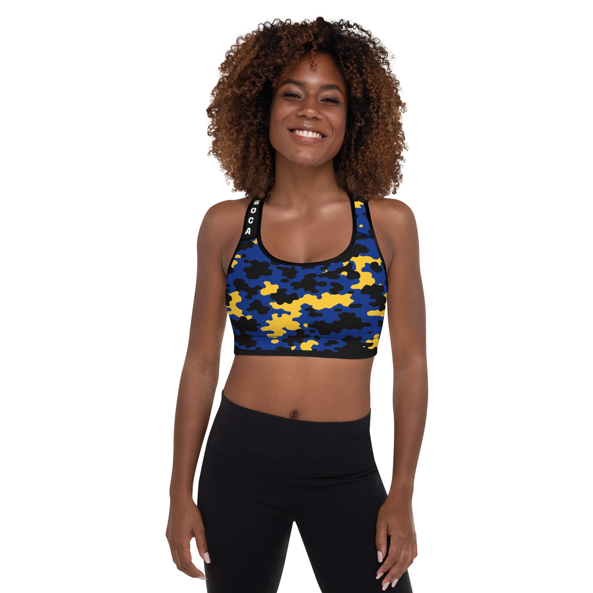 Barbados CAMO Padded Sports Bra-Fete Massive