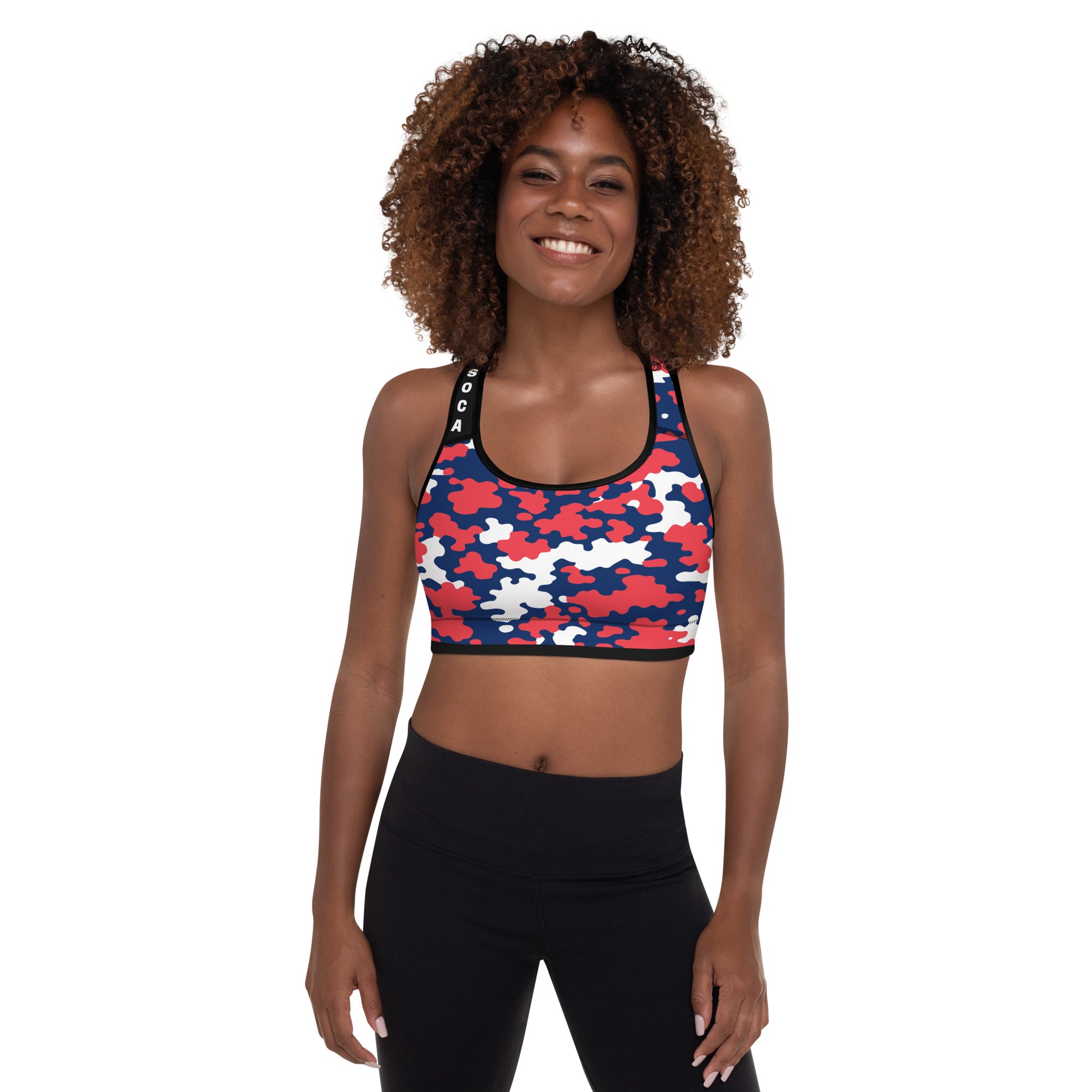Cayman Islands CAMO Padded Sports Bra-Fete Massive