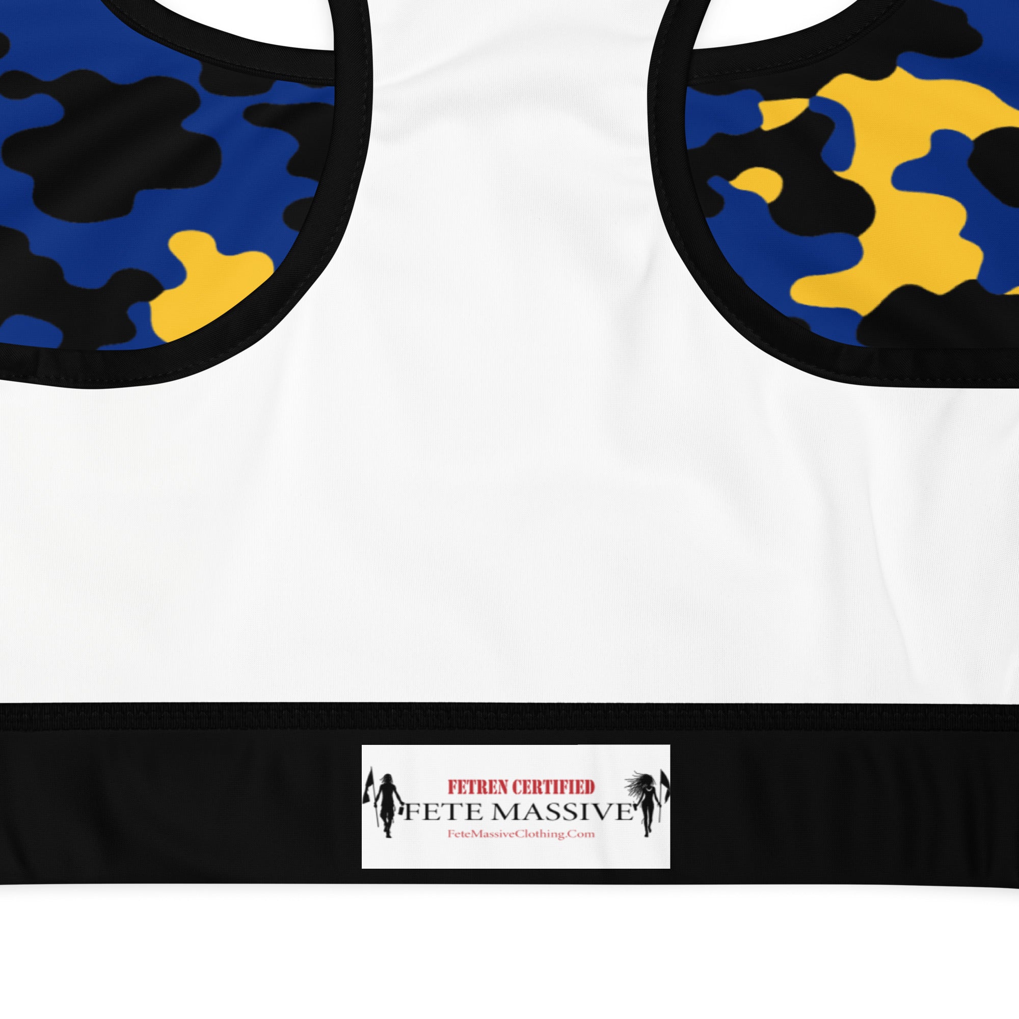 Barbados CAMO Padded Sports Bra-Fete Massive
