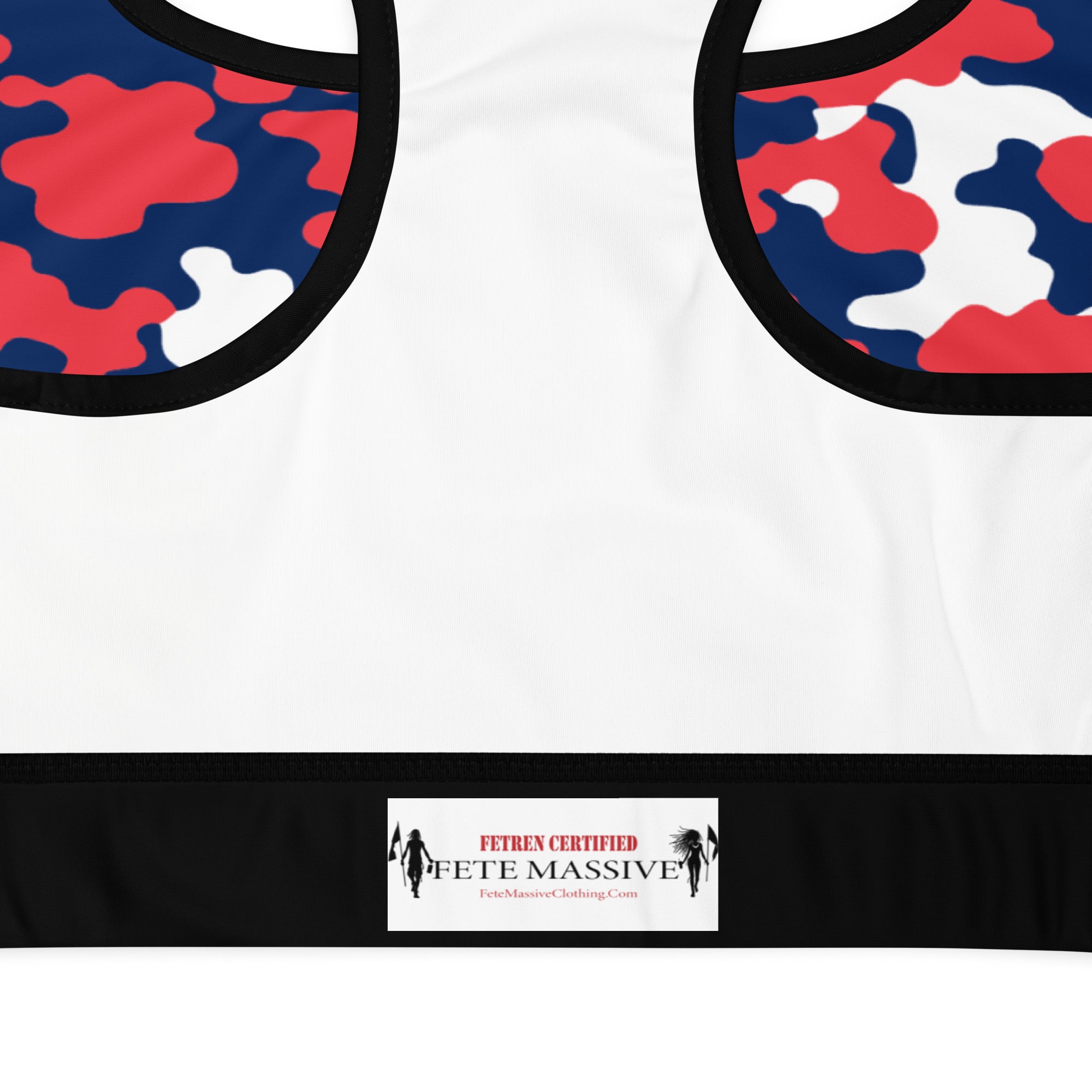 Cayman Islands CAMO Padded Sports Bra-Fete Massive