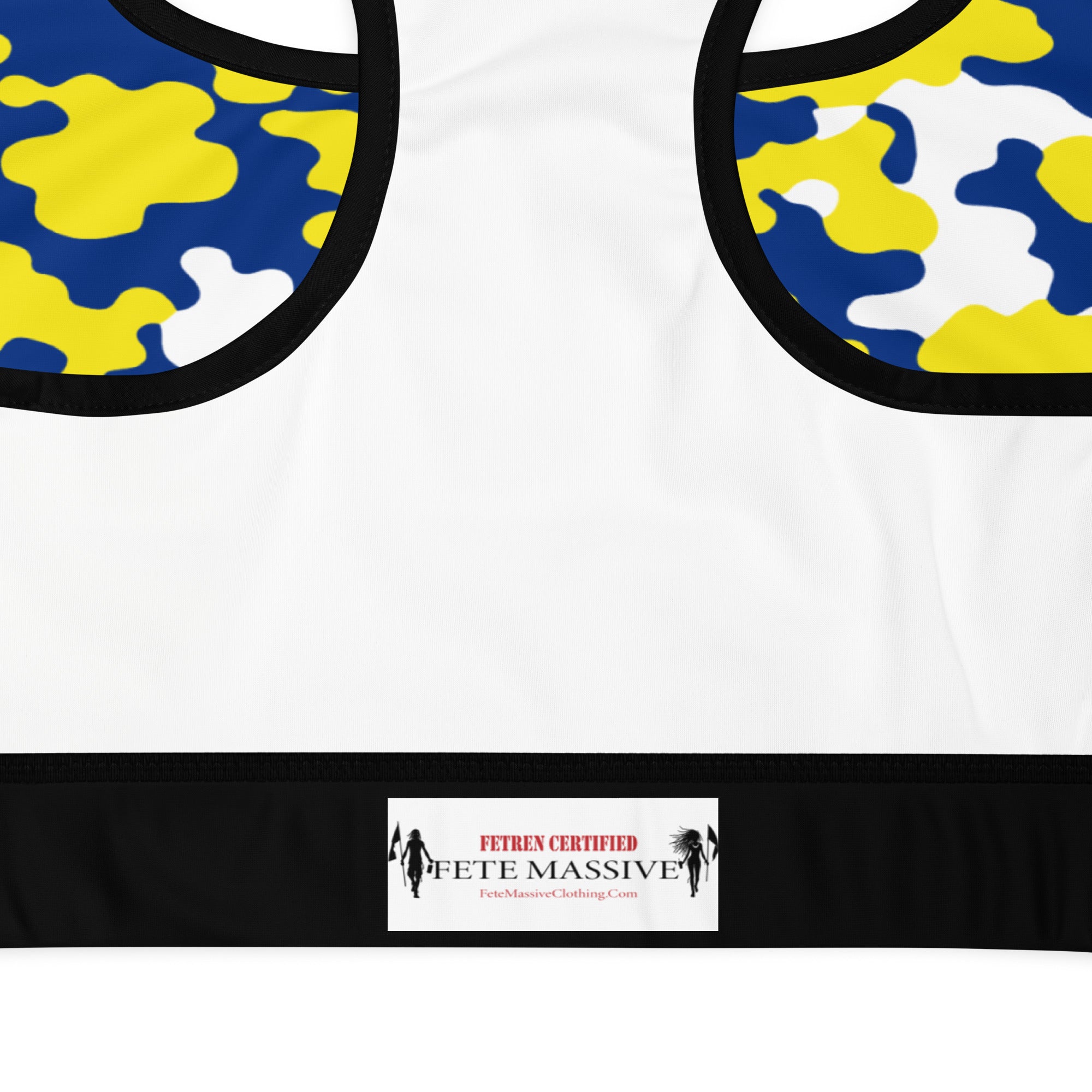 Curacao CAMO Padded Sports Bra-Fete Massive