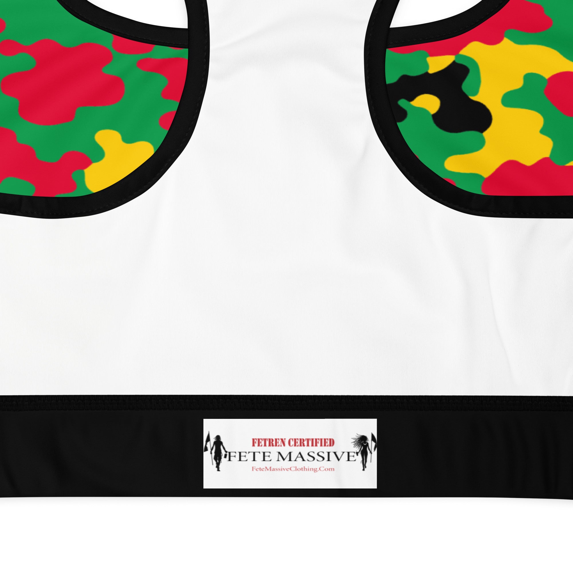 Dominica CAMO Padded Sports Bra-Fete Massive