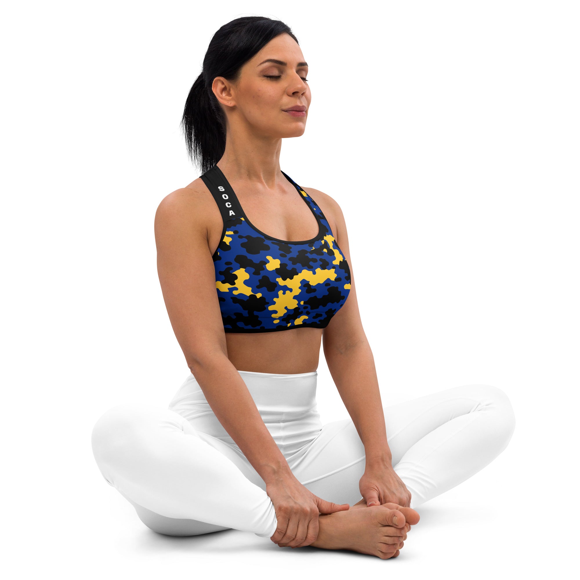 Barbados CAMO Padded Sports Bra-Fete Massive