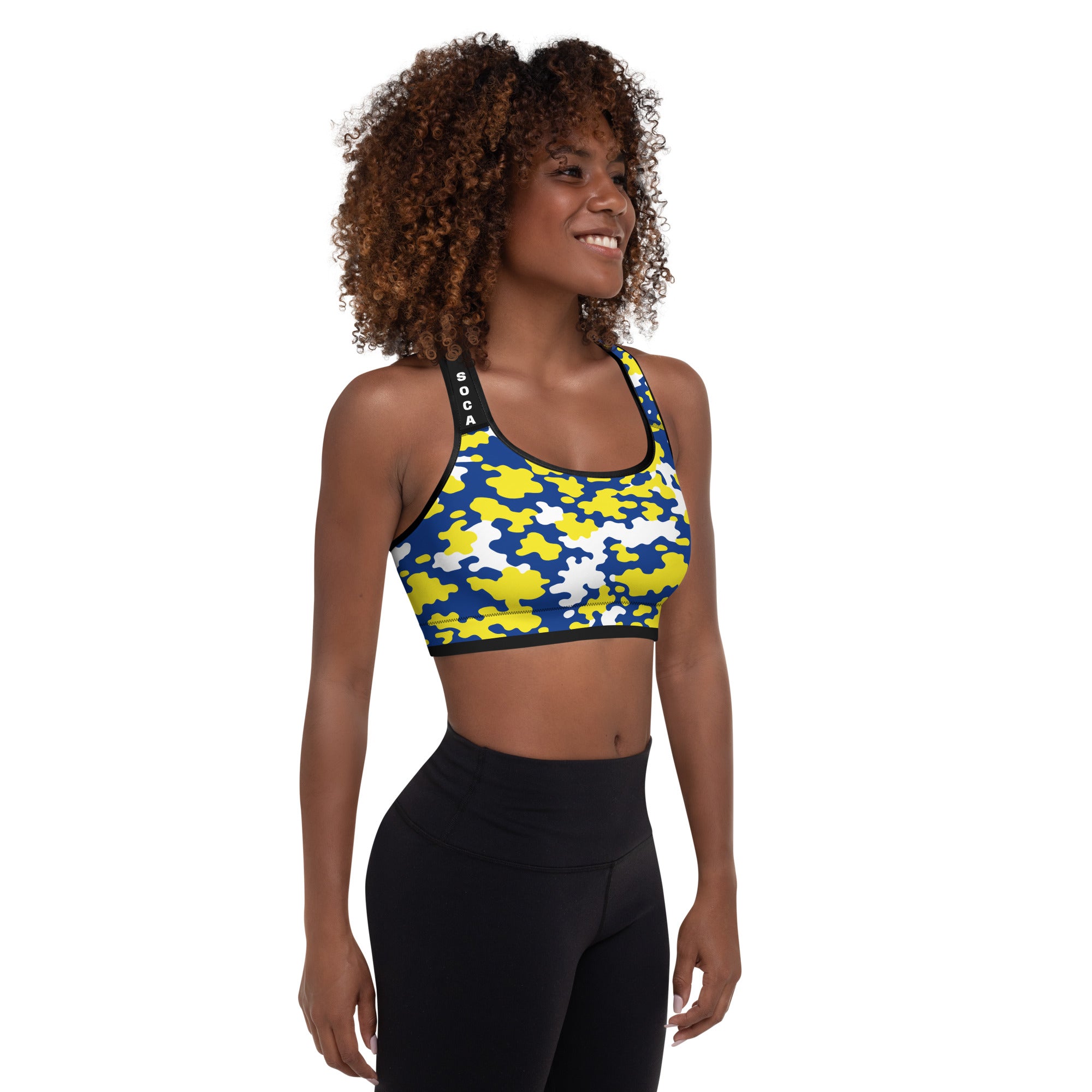 Curacao CAMO Padded Sports Bra-Fete Massive
