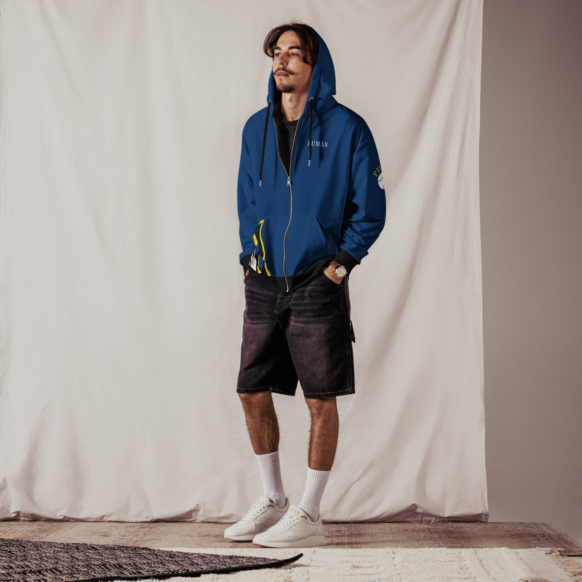 Unisex zip hoodie-Fete Massive