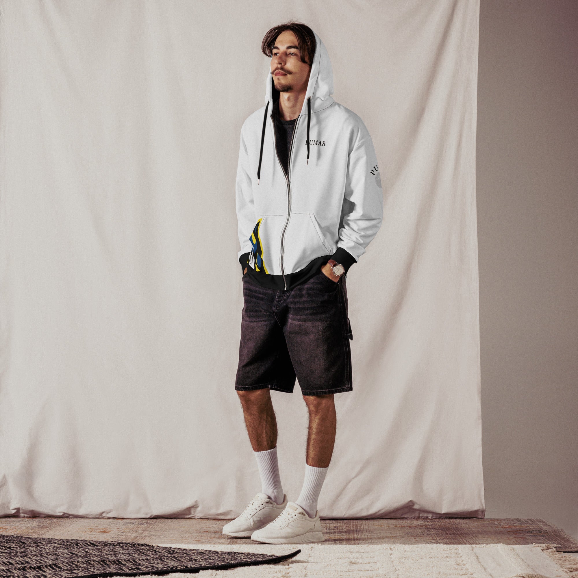Unisex zip hoodie-Fete Massive