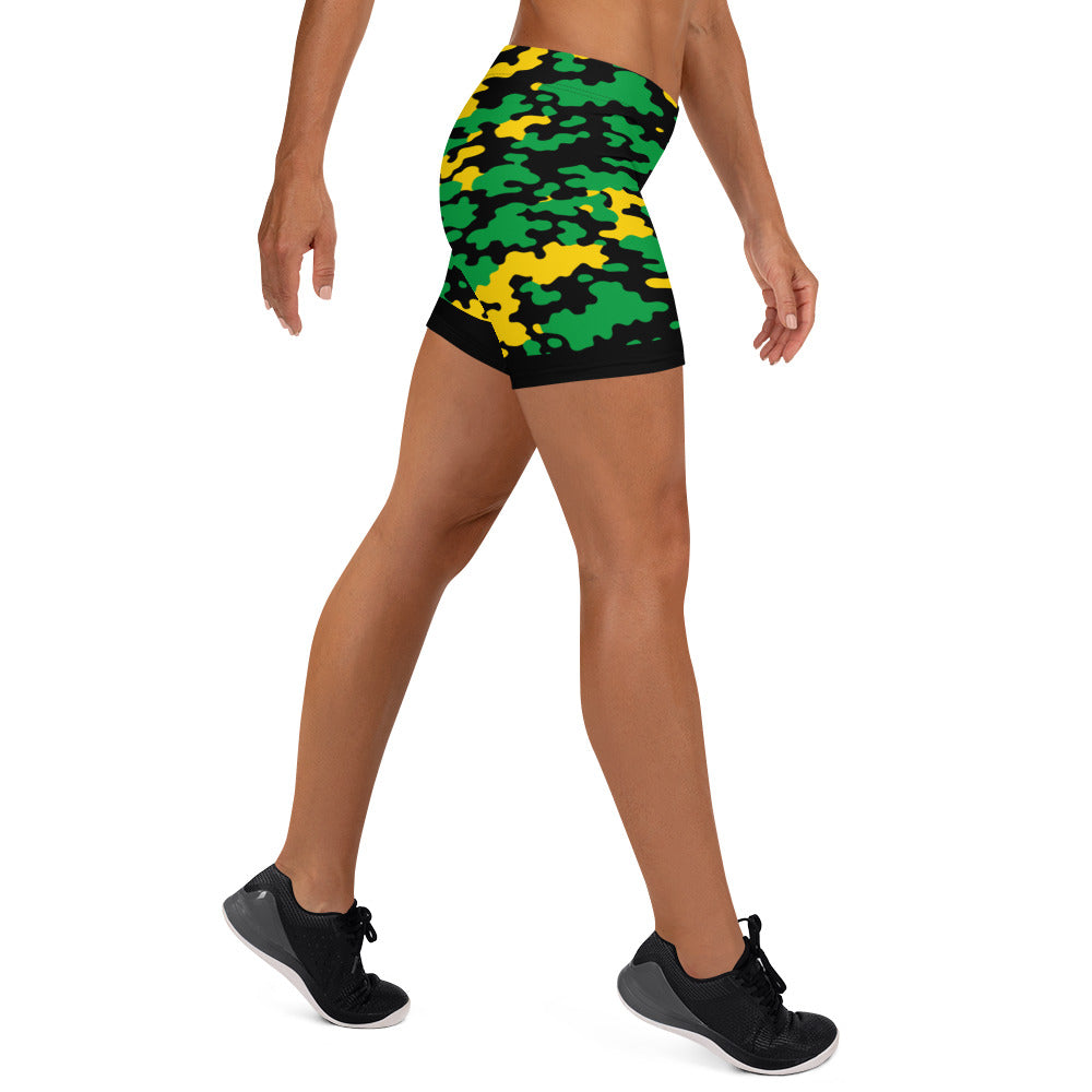 Jamaica CAMO Shorts-Fete Massive