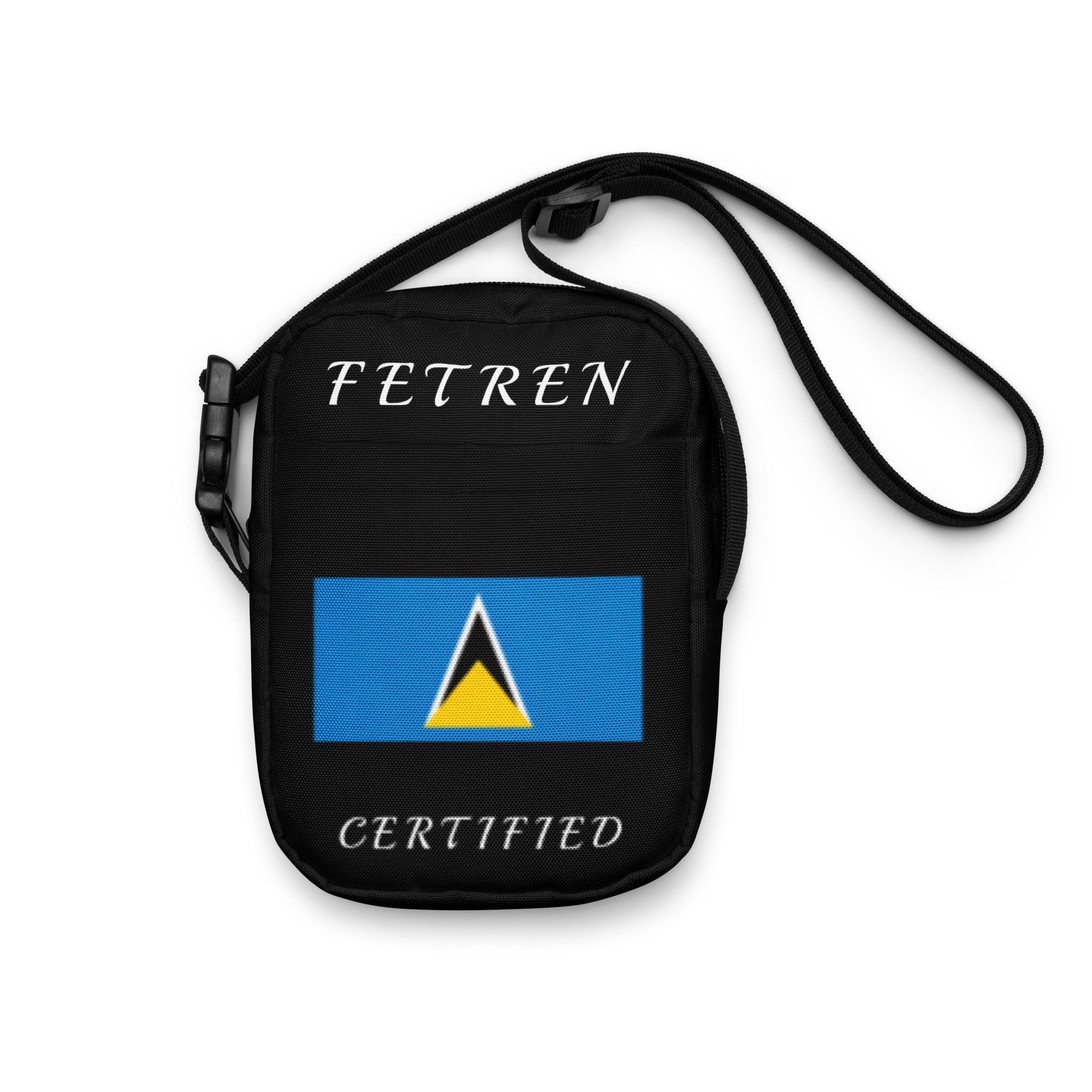 Saint Lucia Utility crossbody bag (Black)-Fete Massive