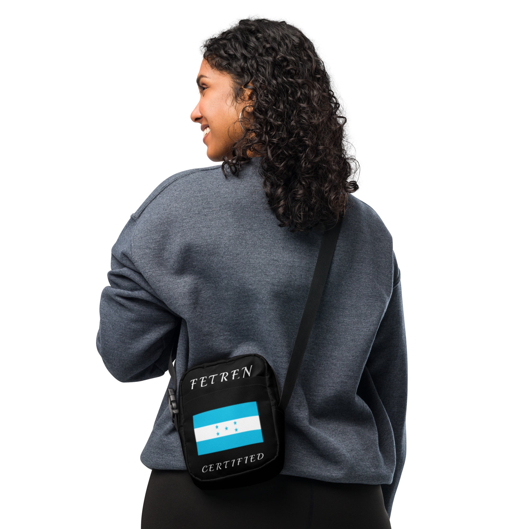Roatan / Honduras Utility crossbody bag (Black)-Fete Massive