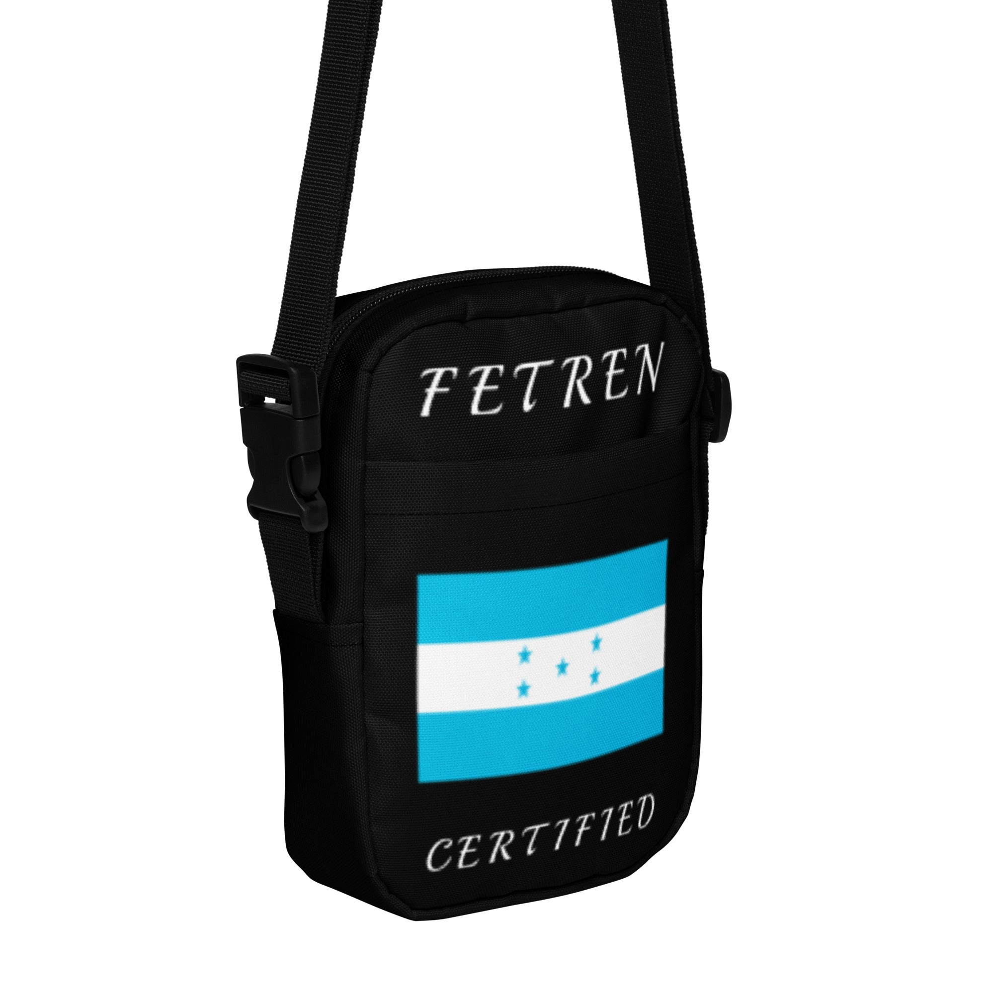 Roatan / Honduras Utility crossbody bag (Black)-Fete Massive