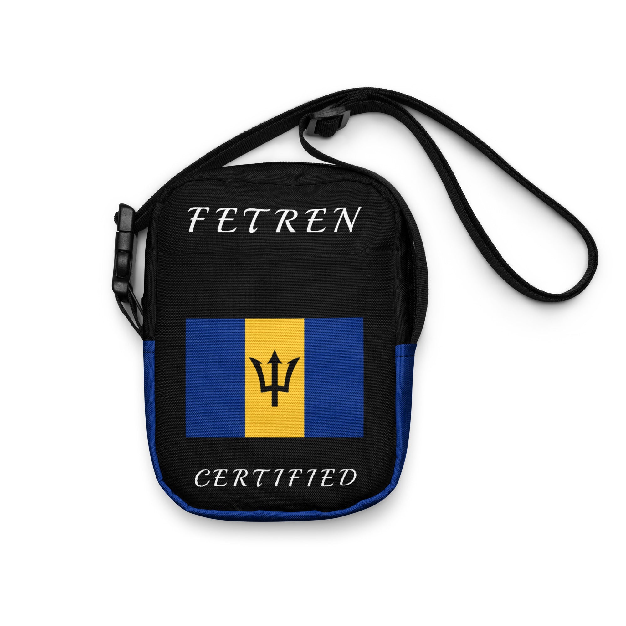 Barbados Utility crossbody bag (Blue Trim)-Fete Massive