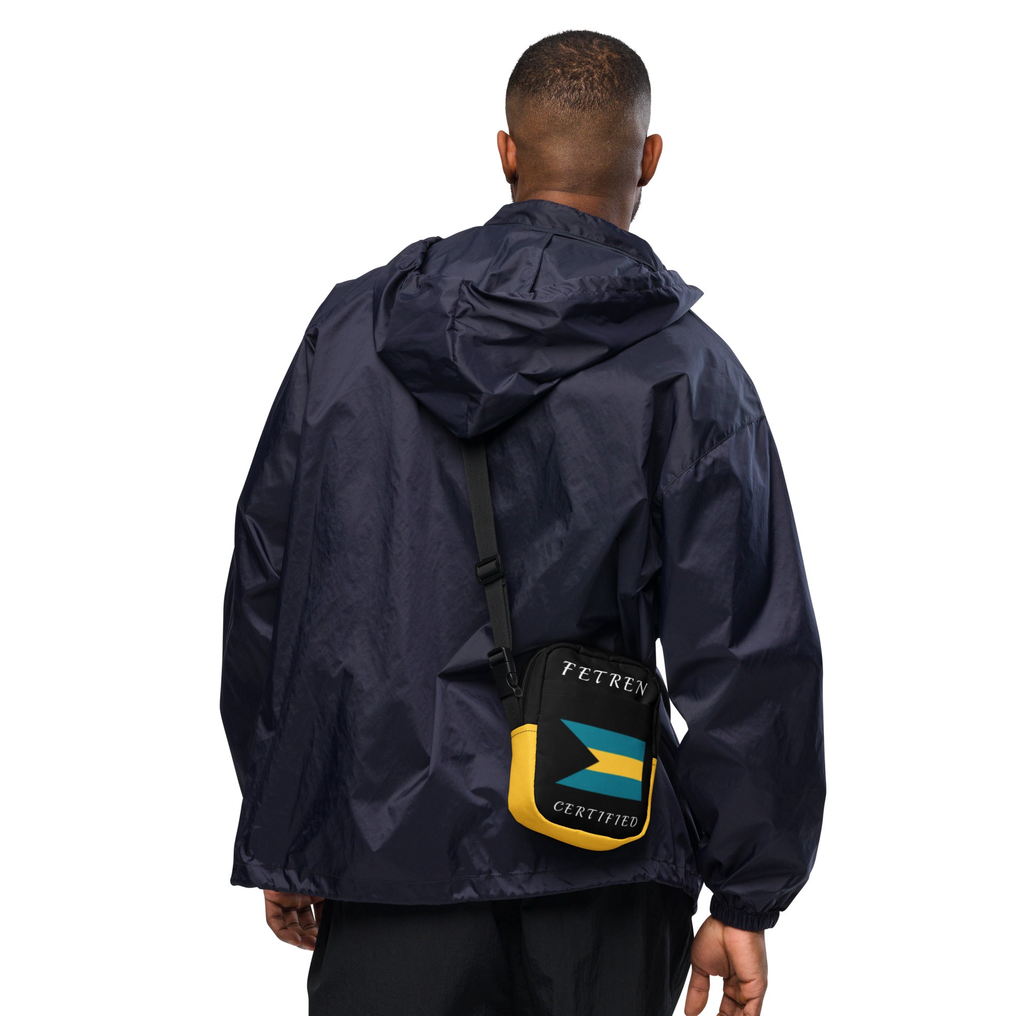 Bahamas Utility crossbody bag (Yellow Trim)-Fete Massive