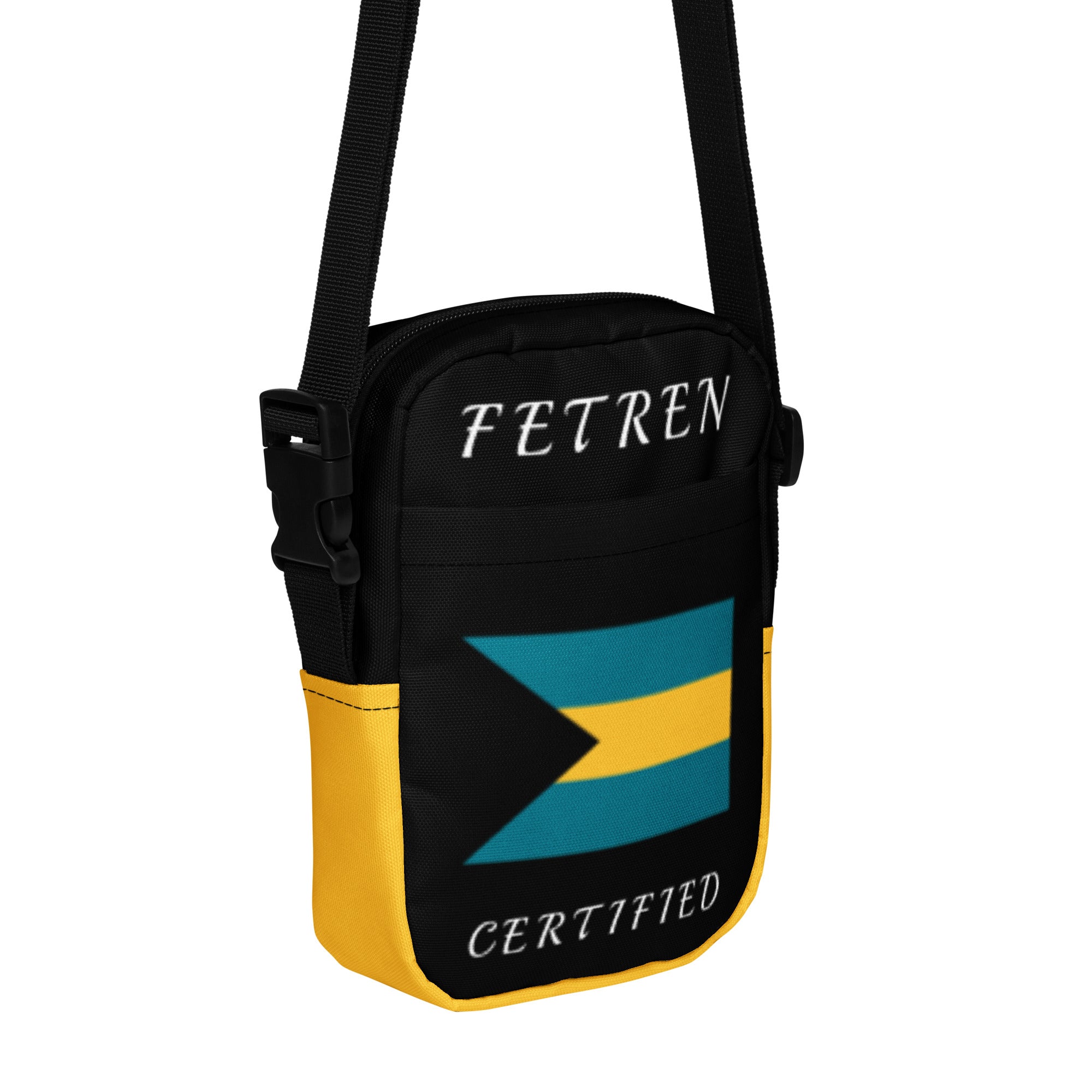 Bahamas Utility crossbody bag (Yellow Trim)-Fete Massive