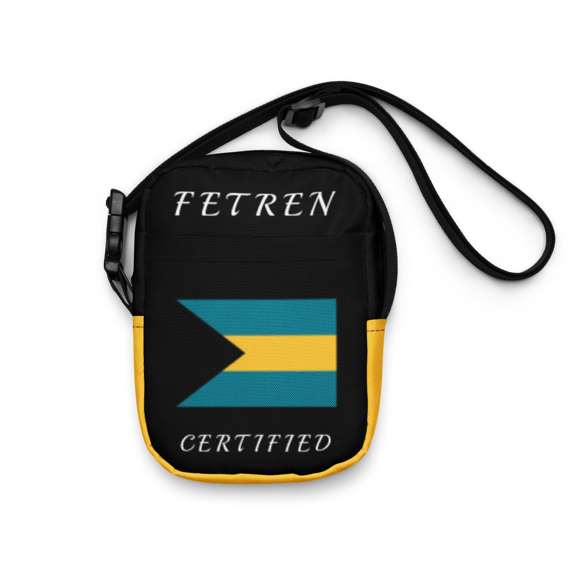 Bahamas Utility crossbody bag (Yellow Trim)-Fete Massive