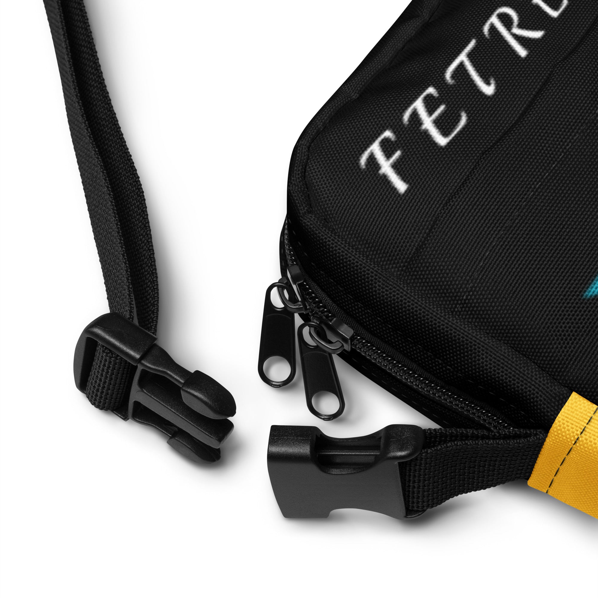 Bahamas Utility crossbody bag (Yellow Trim)-Fete Massive
