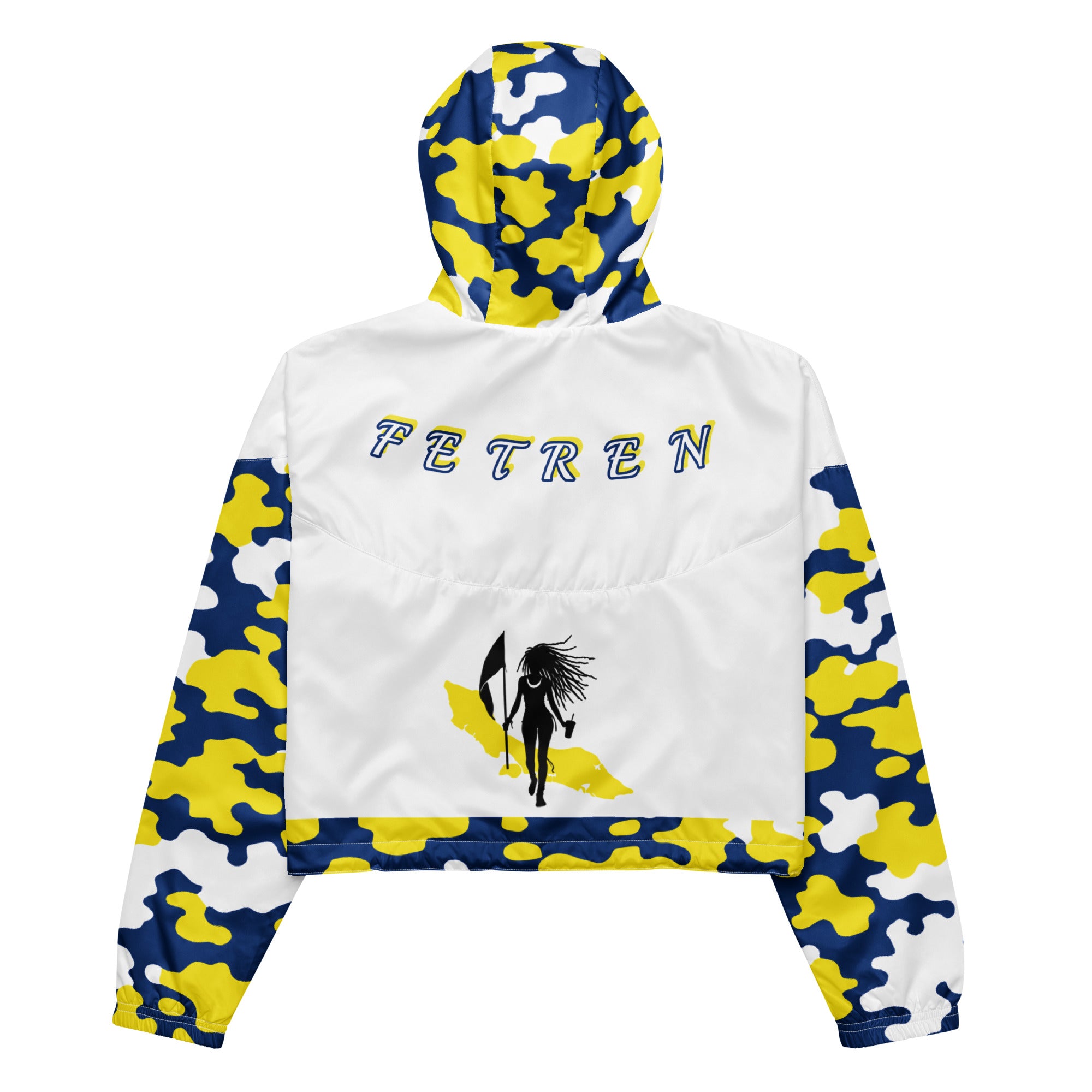 Fetren CAMO Jacket (Curacao Islands Women’s cropped windbreaker)-Fete Massive