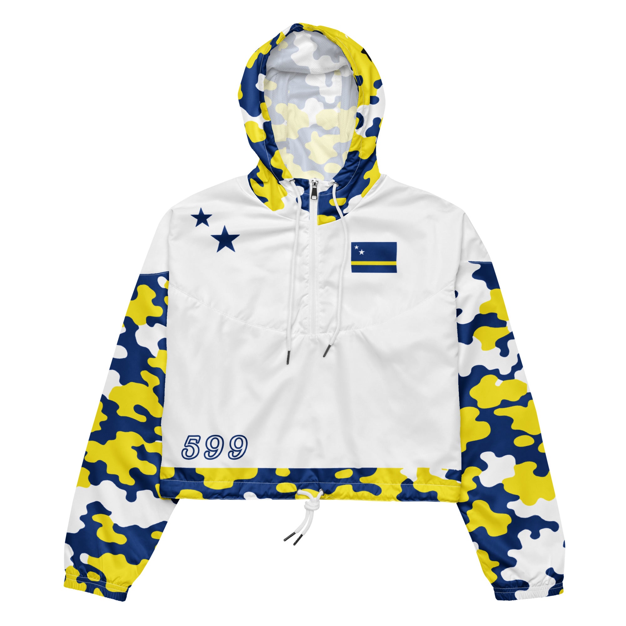 Fetren CAMO Jacket (Curacao Islands Women’s cropped windbreaker)-Fete Massive