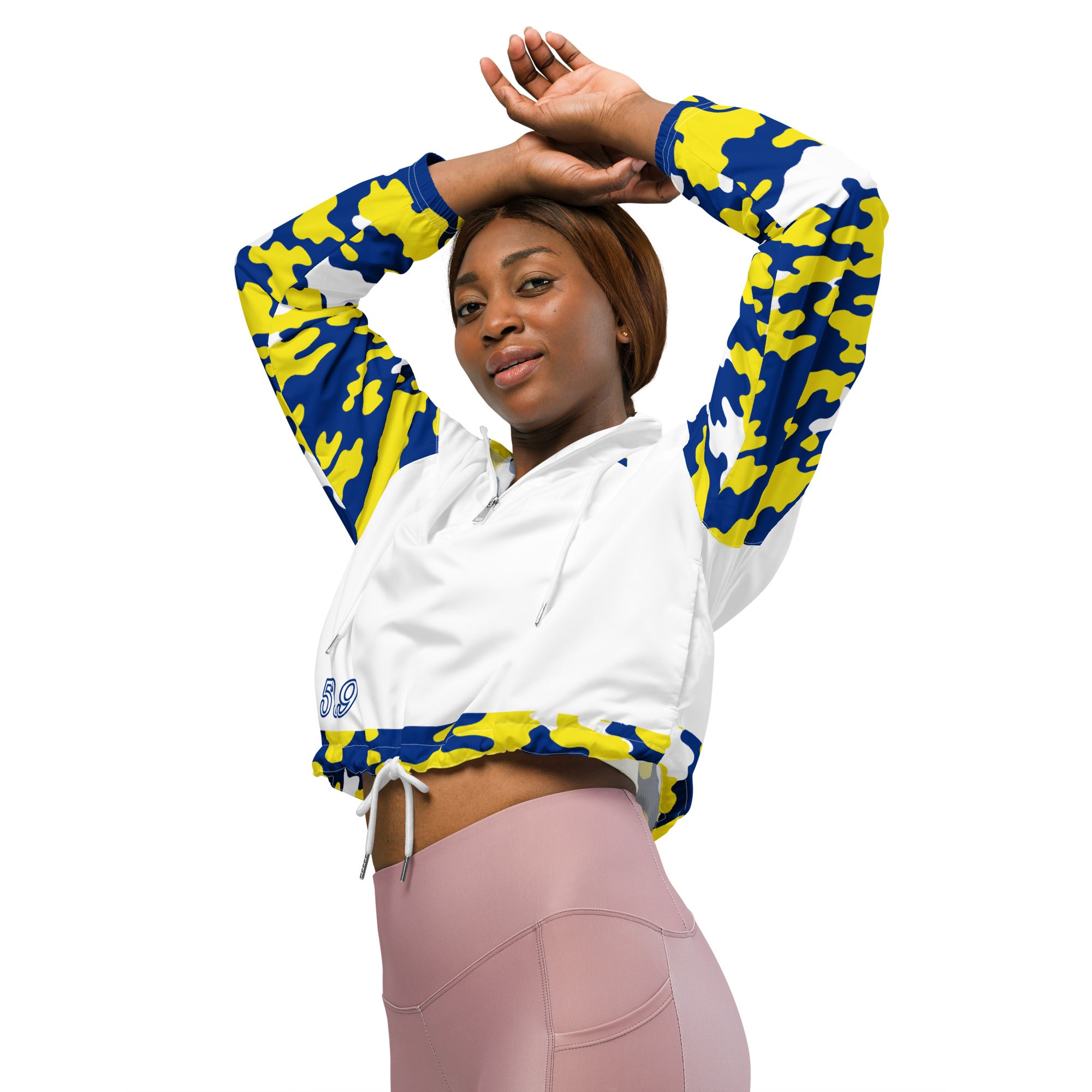 Fetren CAMO Jacket (Curacao Islands Women’s cropped windbreaker)-Fete Massive