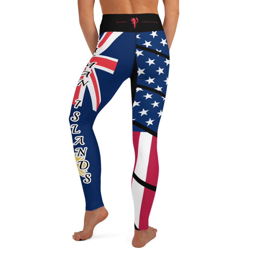 Cayman Islands USA Yoga Leggings-Fete Massive