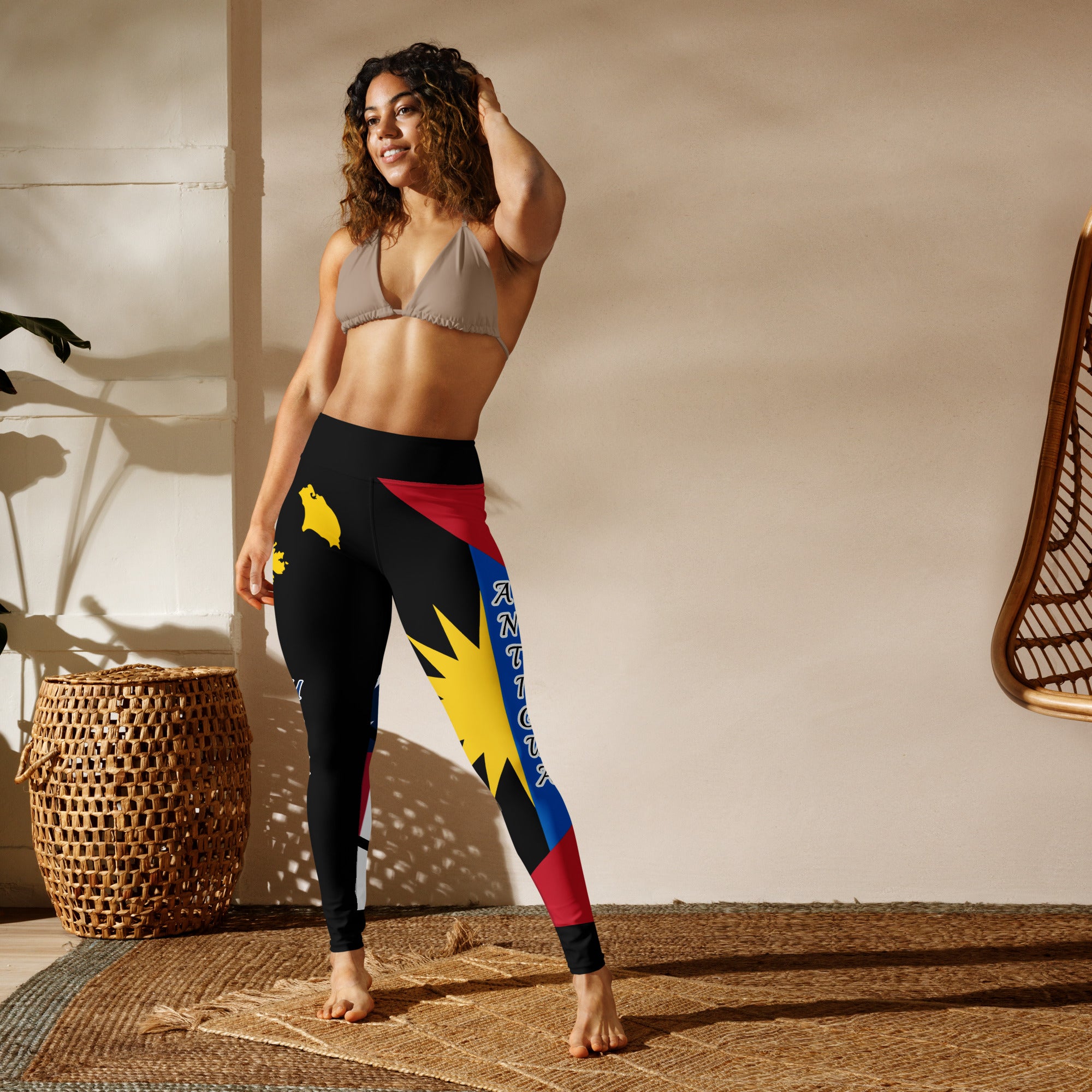 Antigua USA Yoga Leggings-Fete Massive