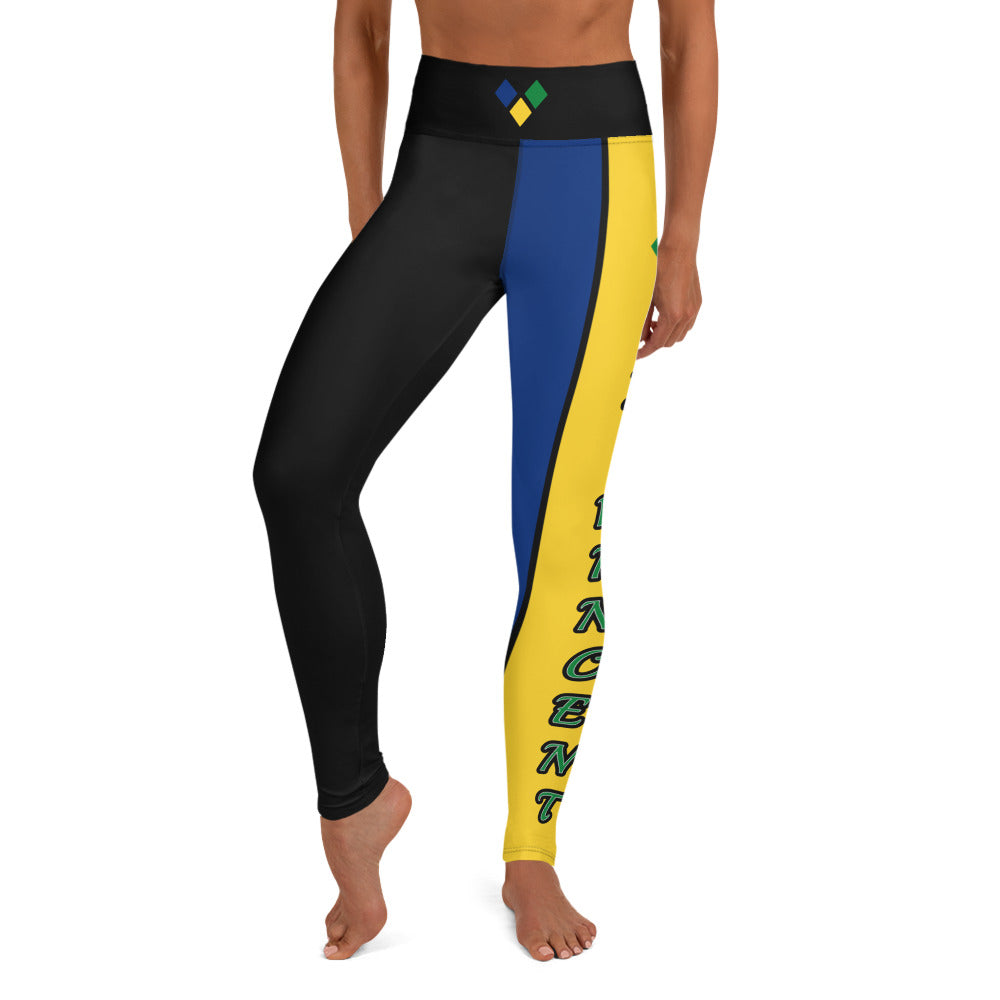Saint Vincent Flag Yoga Leggings-Fete Massive