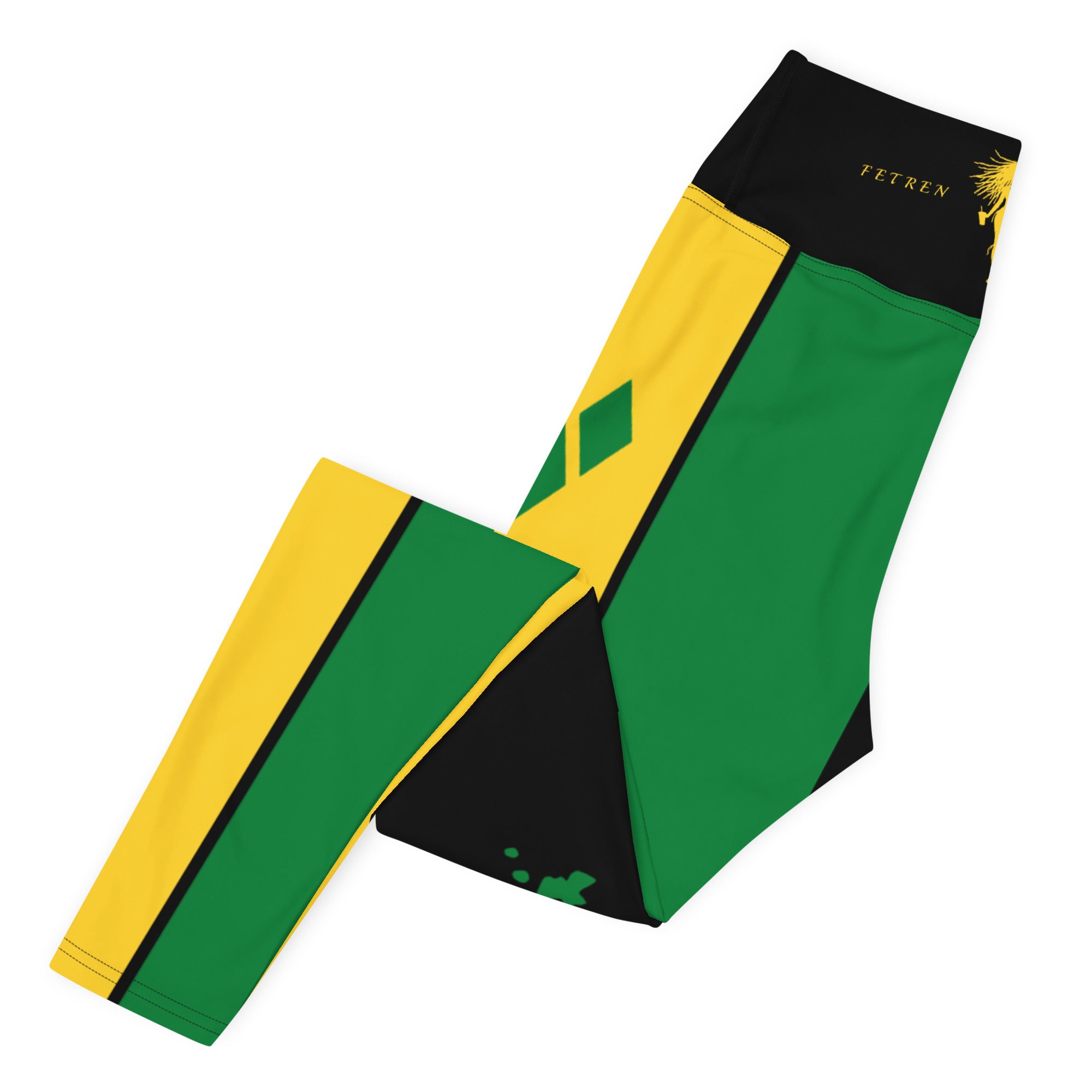 Saint Vincent Flag Yoga Leggings-Fete Massive
