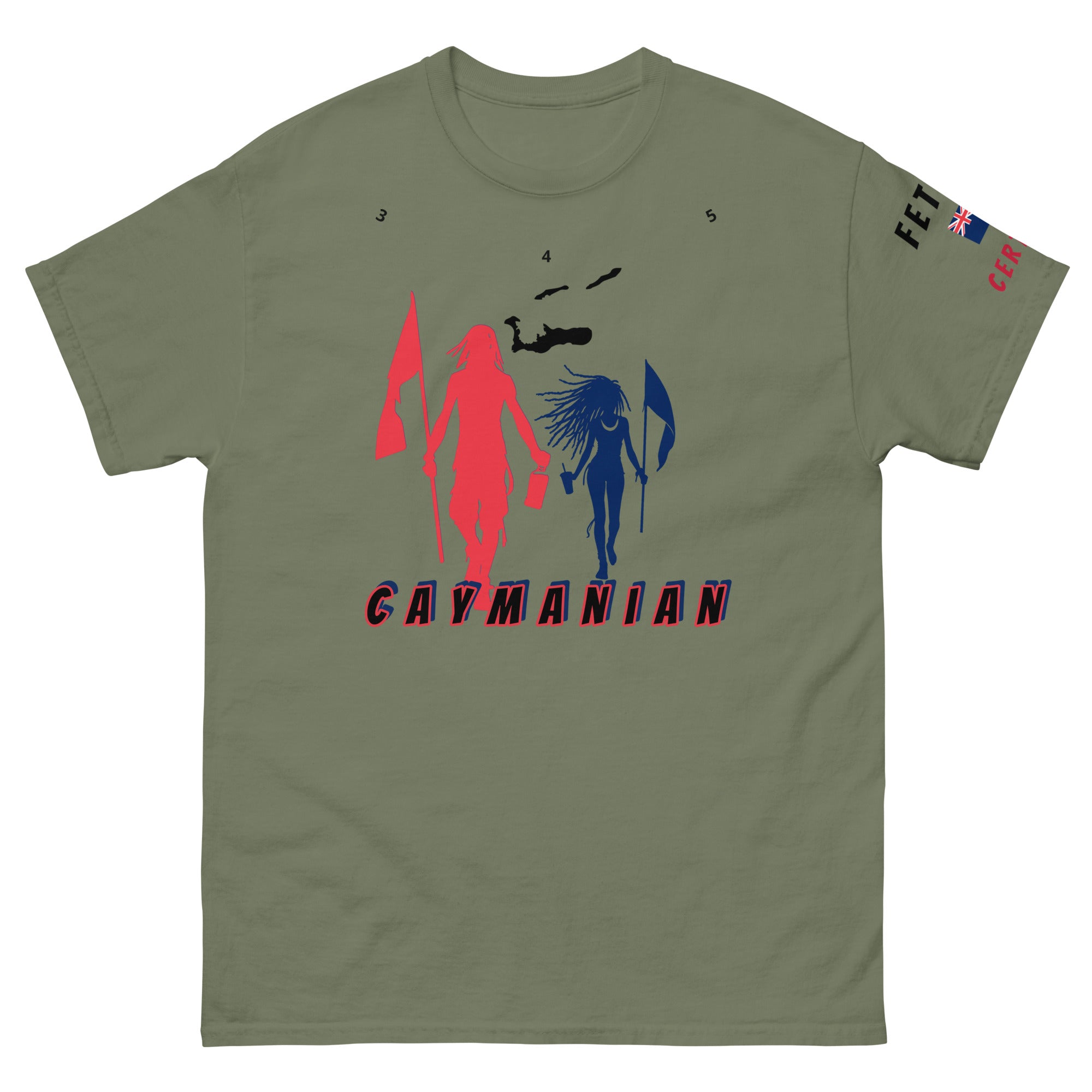 Cayman Islands Flag Mon/Gyal tee-Fete Massive