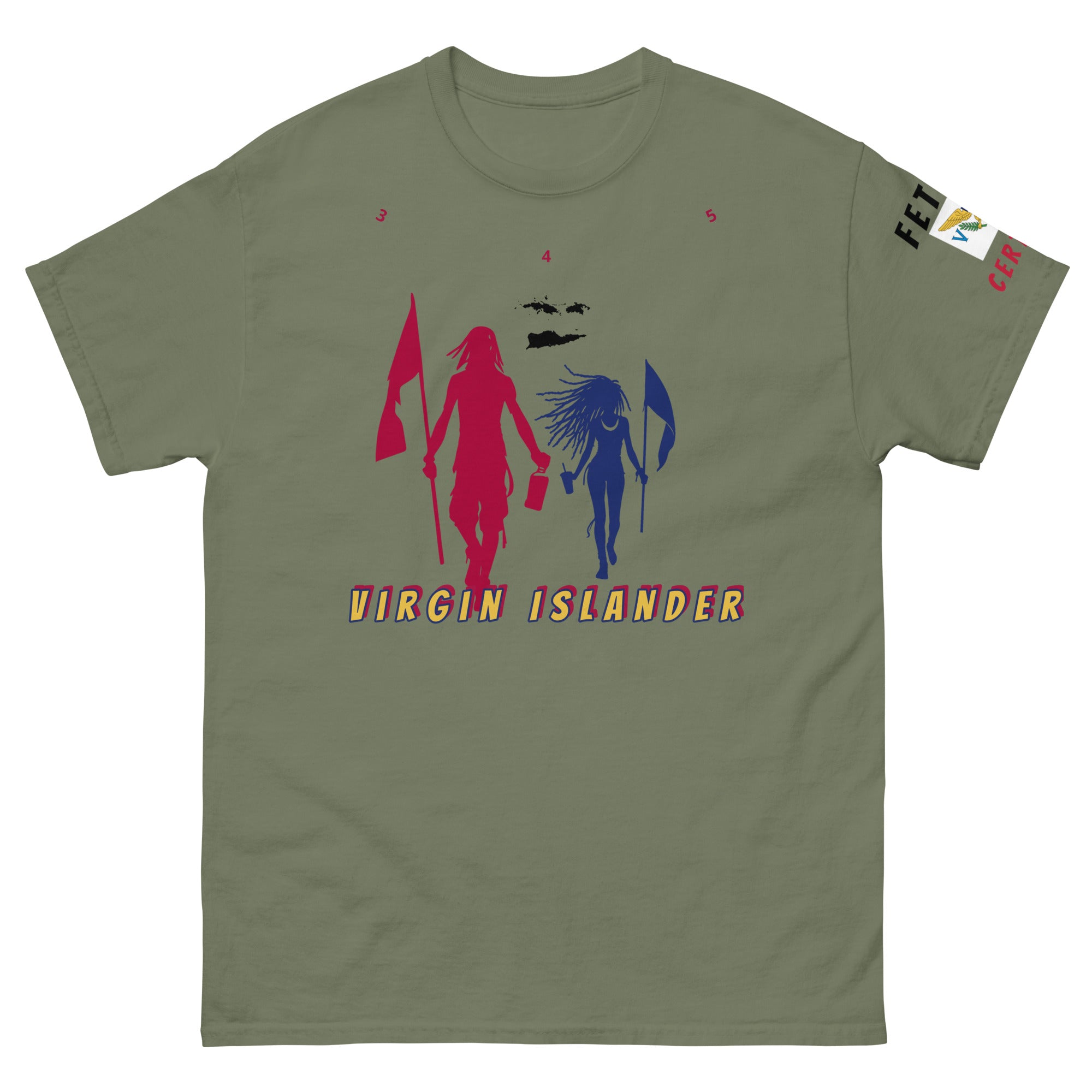 Virgin Islands Flag Mon/Gyal Tee-Fete Massive