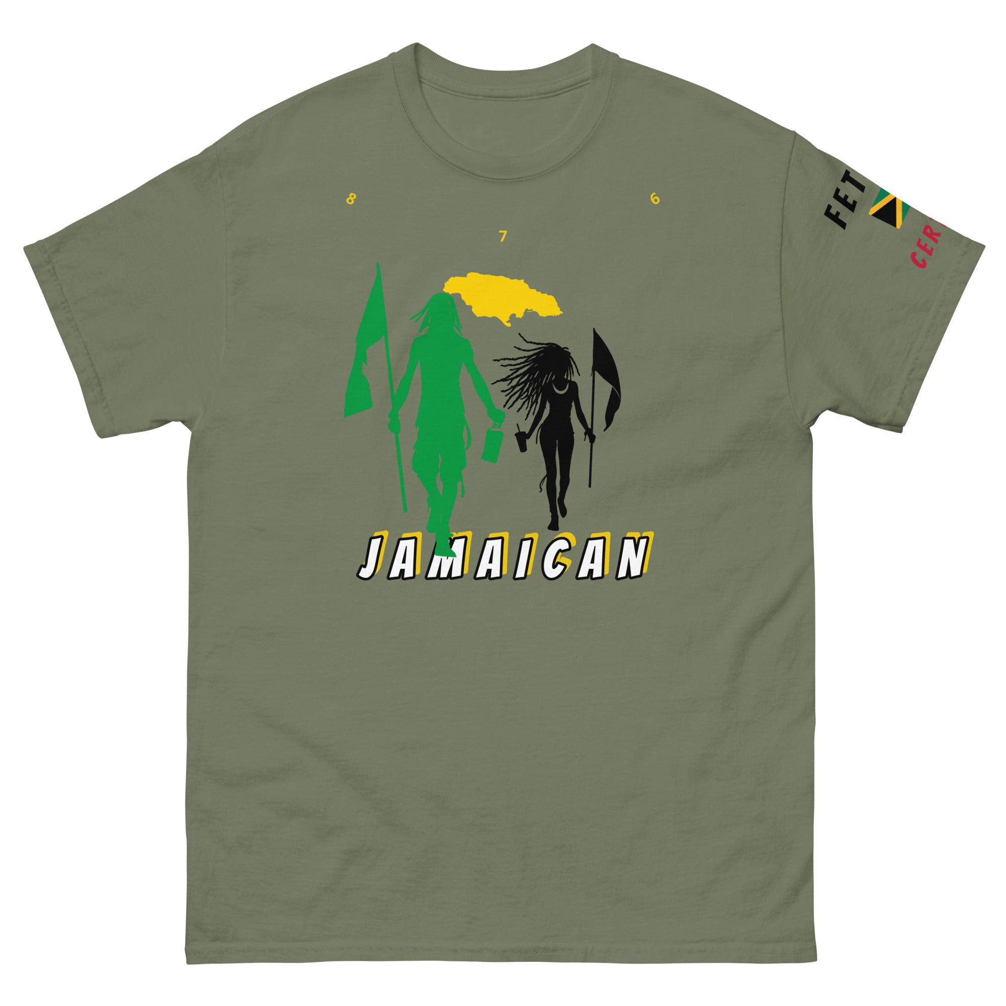 Jamaica Flag Mon/Gyal Tee-Fete Massive