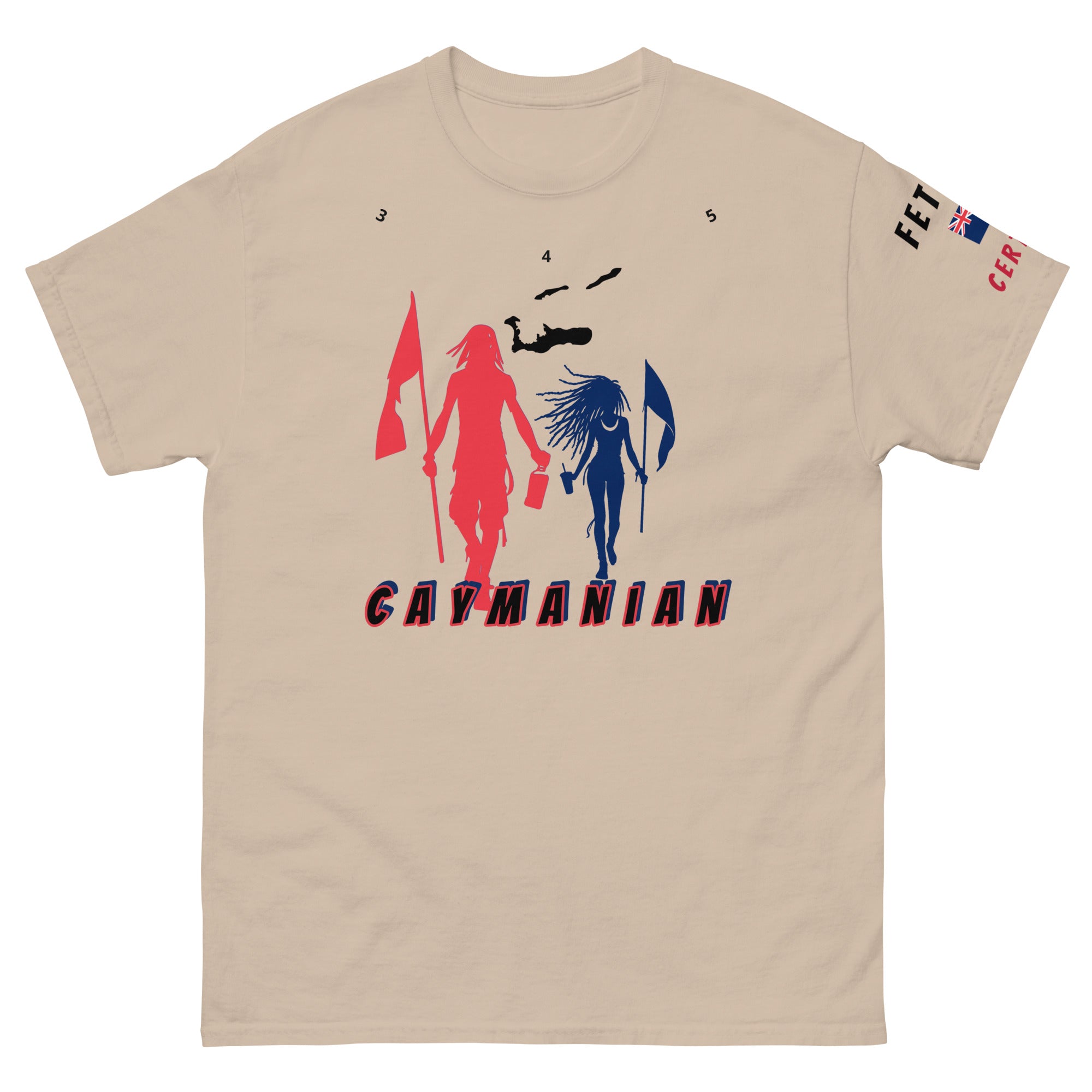 Cayman Islands Flag Mon/Gyal tee-Fete Massive