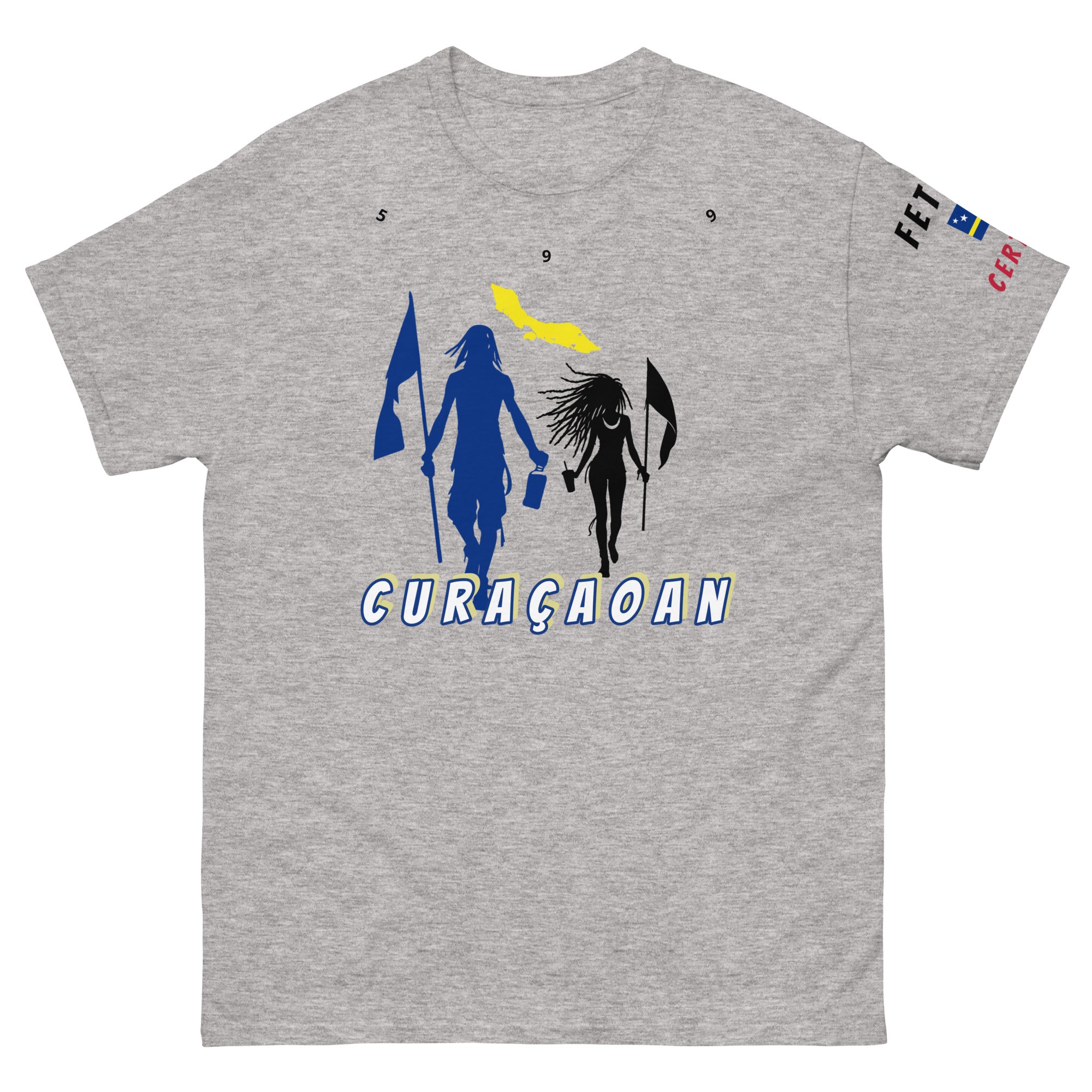 Curacao Flag Mon/Gyal Tee-Fete Massive