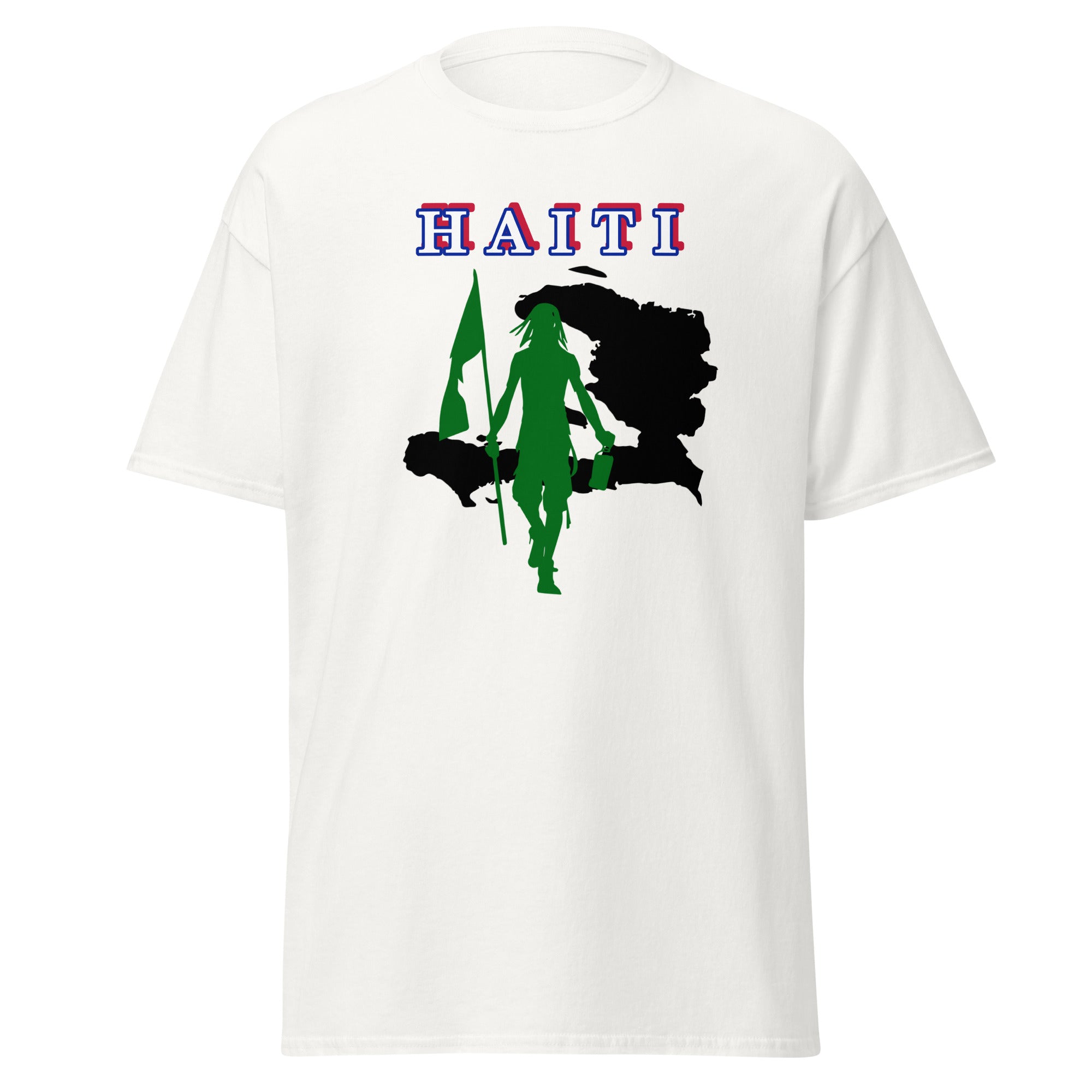 Haiti Island Tee with Flag Mon-Fete Massive