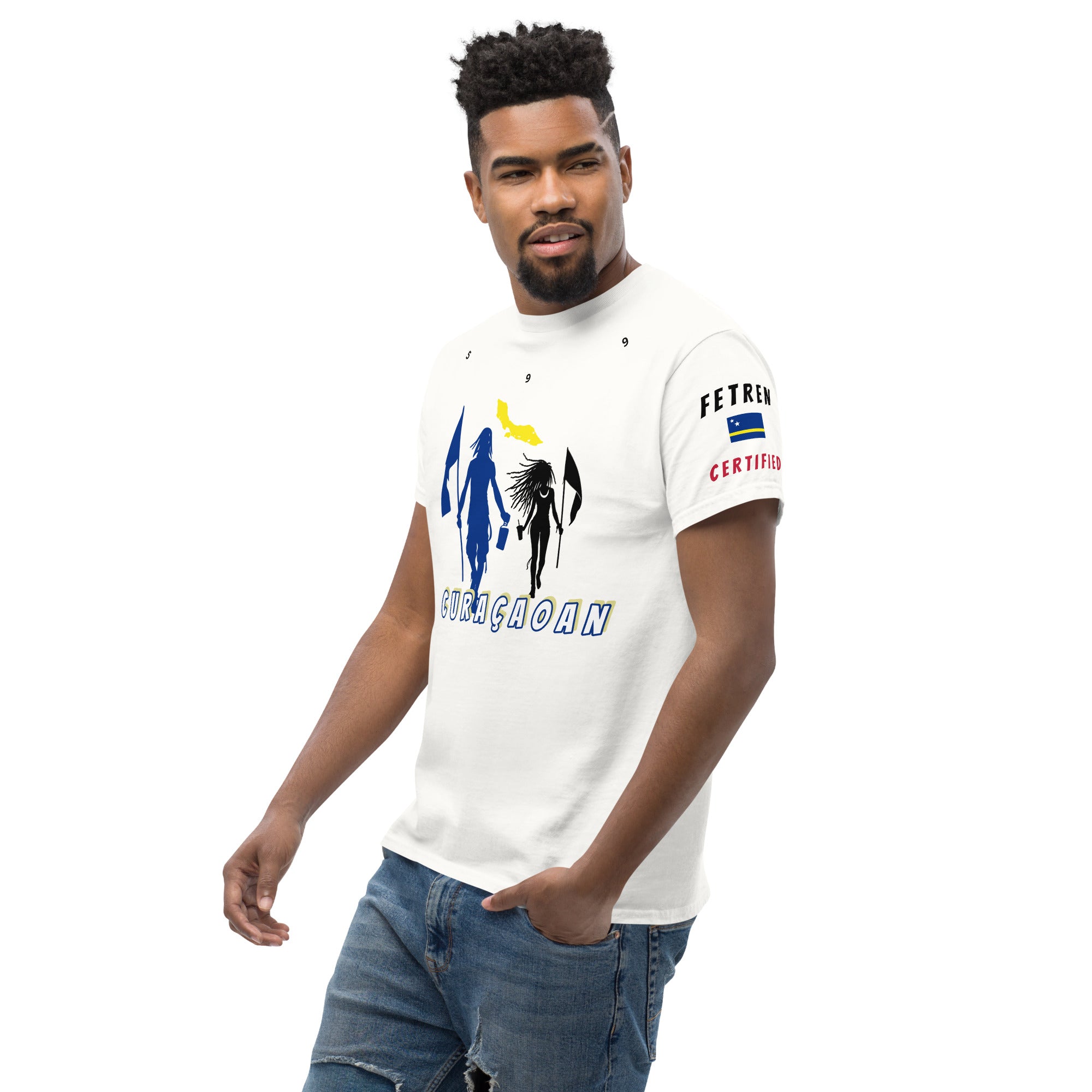 Curacao Flag Mon/Gyal Tee-Fete Massive