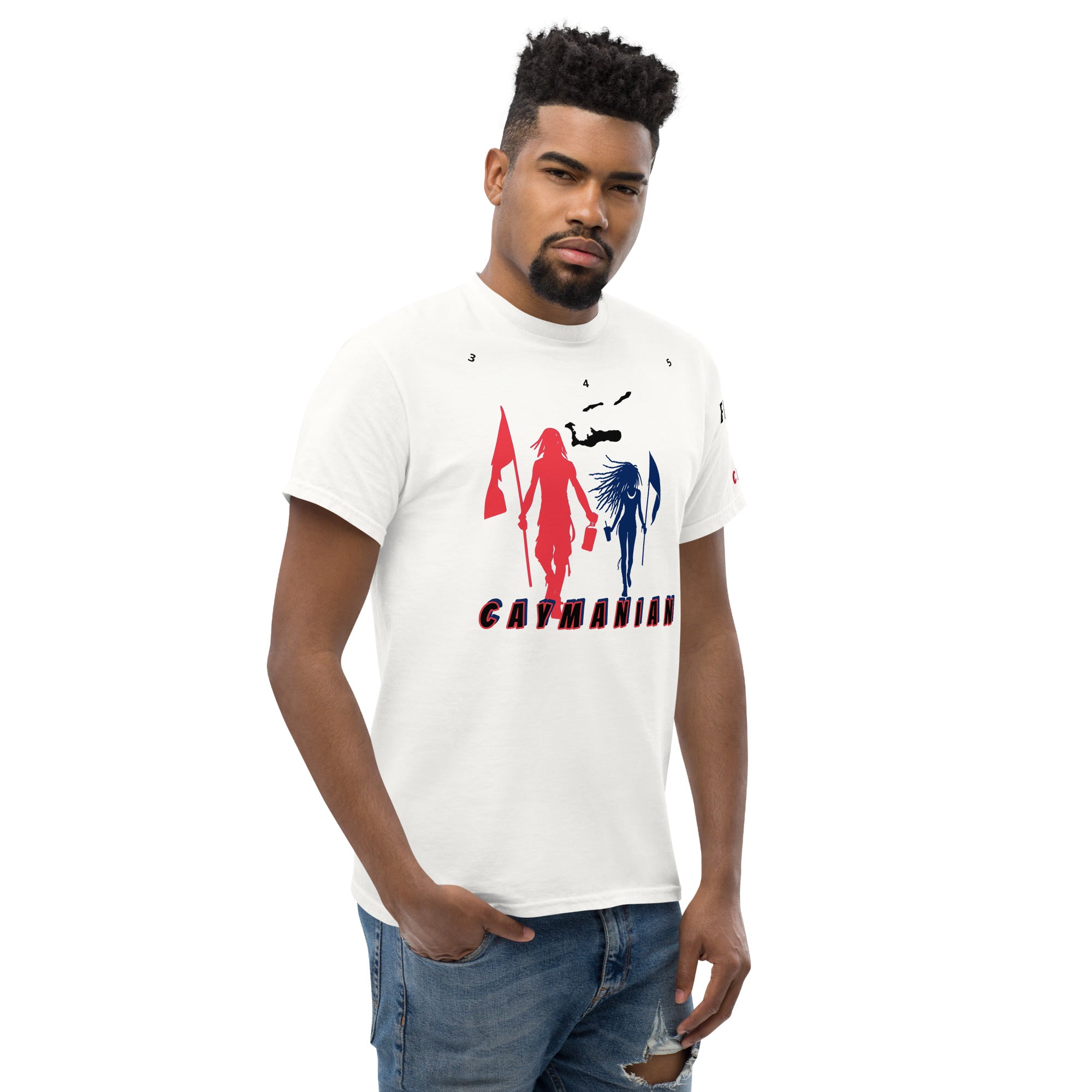 Cayman Islands Flag Mon/Gyal tee-Fete Massive
