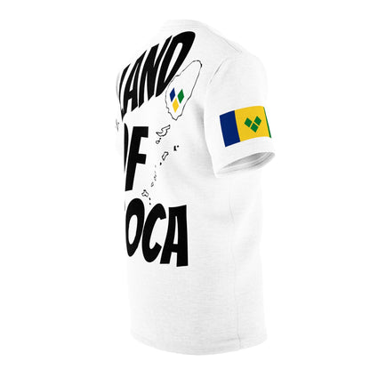 Land Of Soca Unisex Tee with Saint Vincent Flag - Various Sizes & Colors Available-Fete Massive