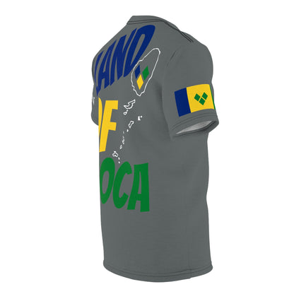 Land Of Soca Unisex Tee with Saint Vincent Flag - Various Sizes & Colors Available-Fete Massive