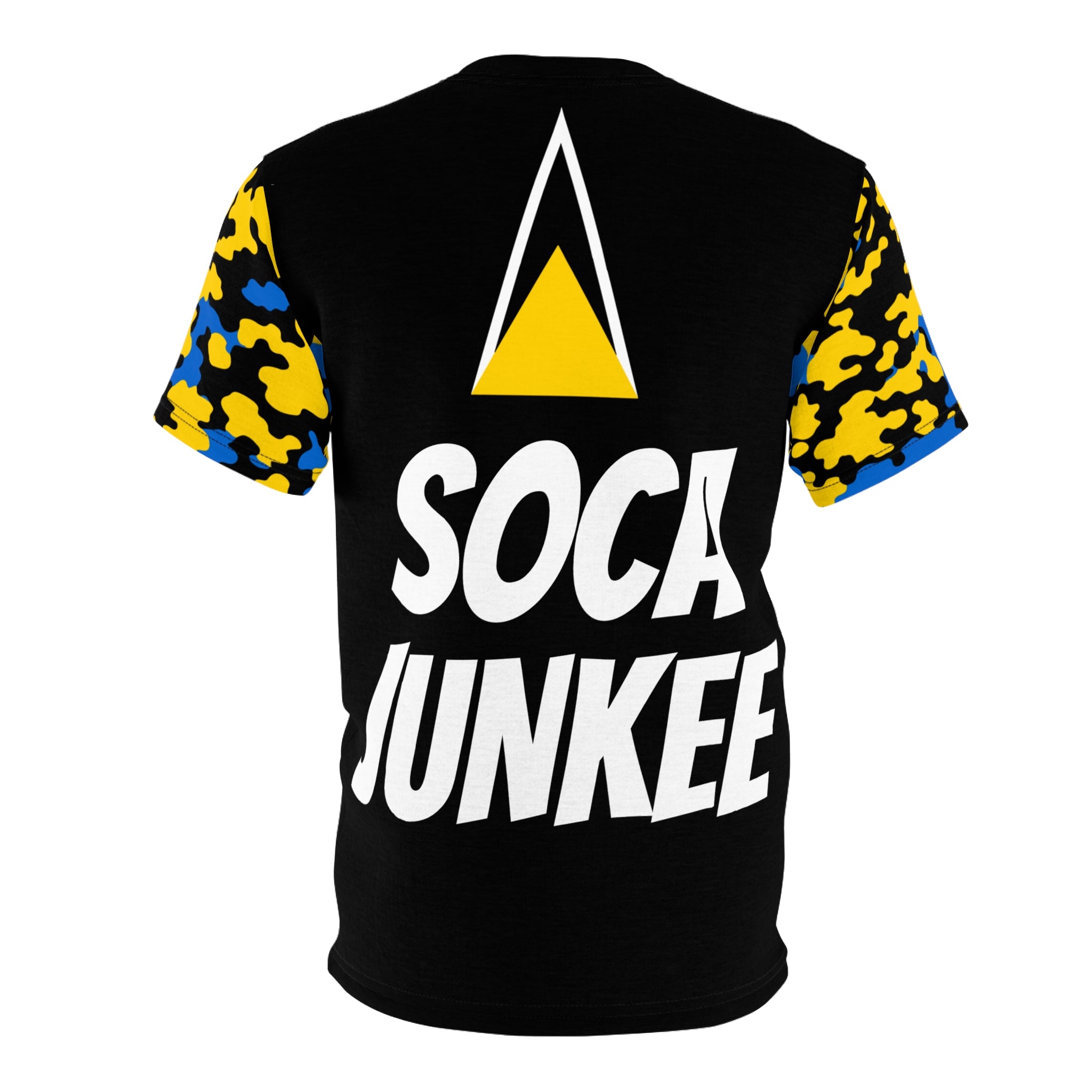 Fetren: SOCA JUNKEE Unisex Tee Saint Lucia CAMO Trim